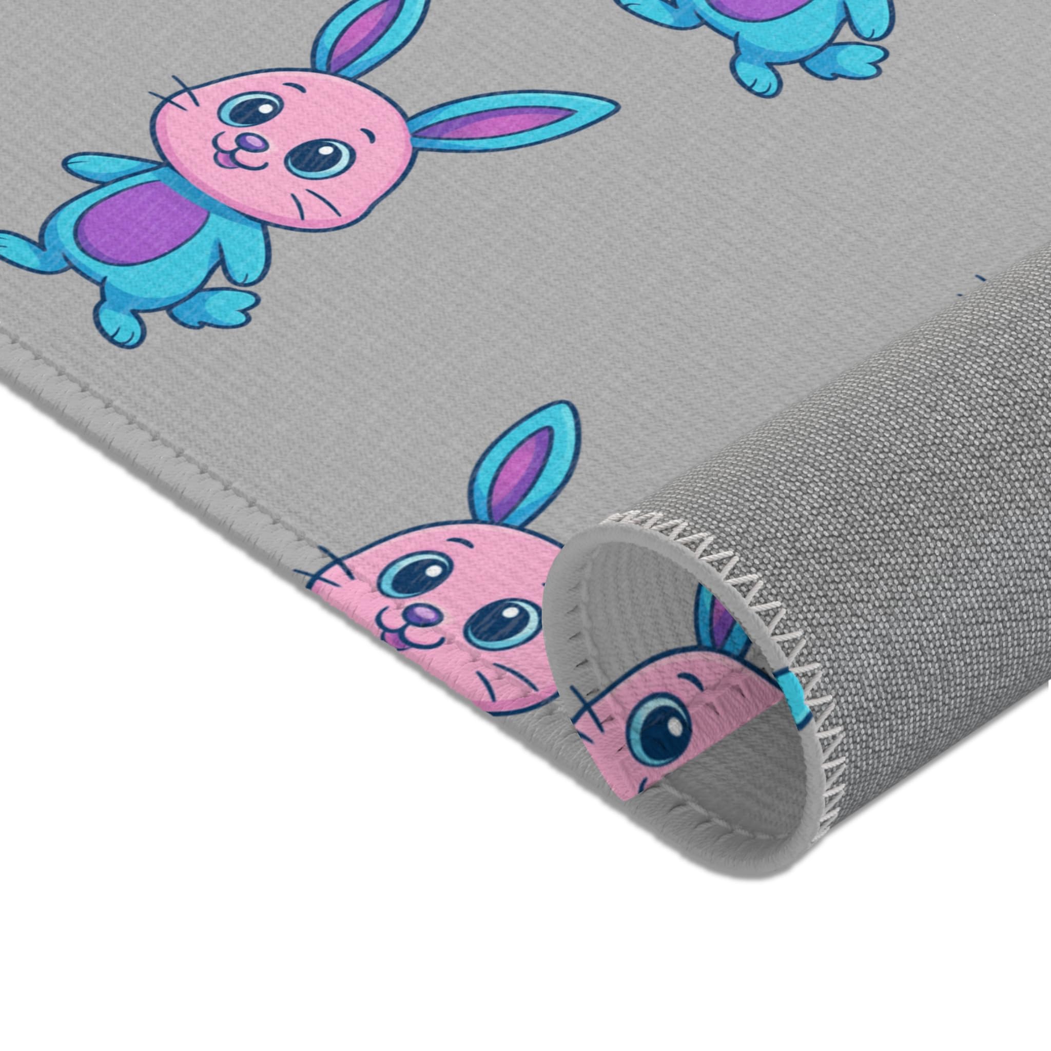 Cute Bunny Area Rug - Whimsical Decor for Kids&