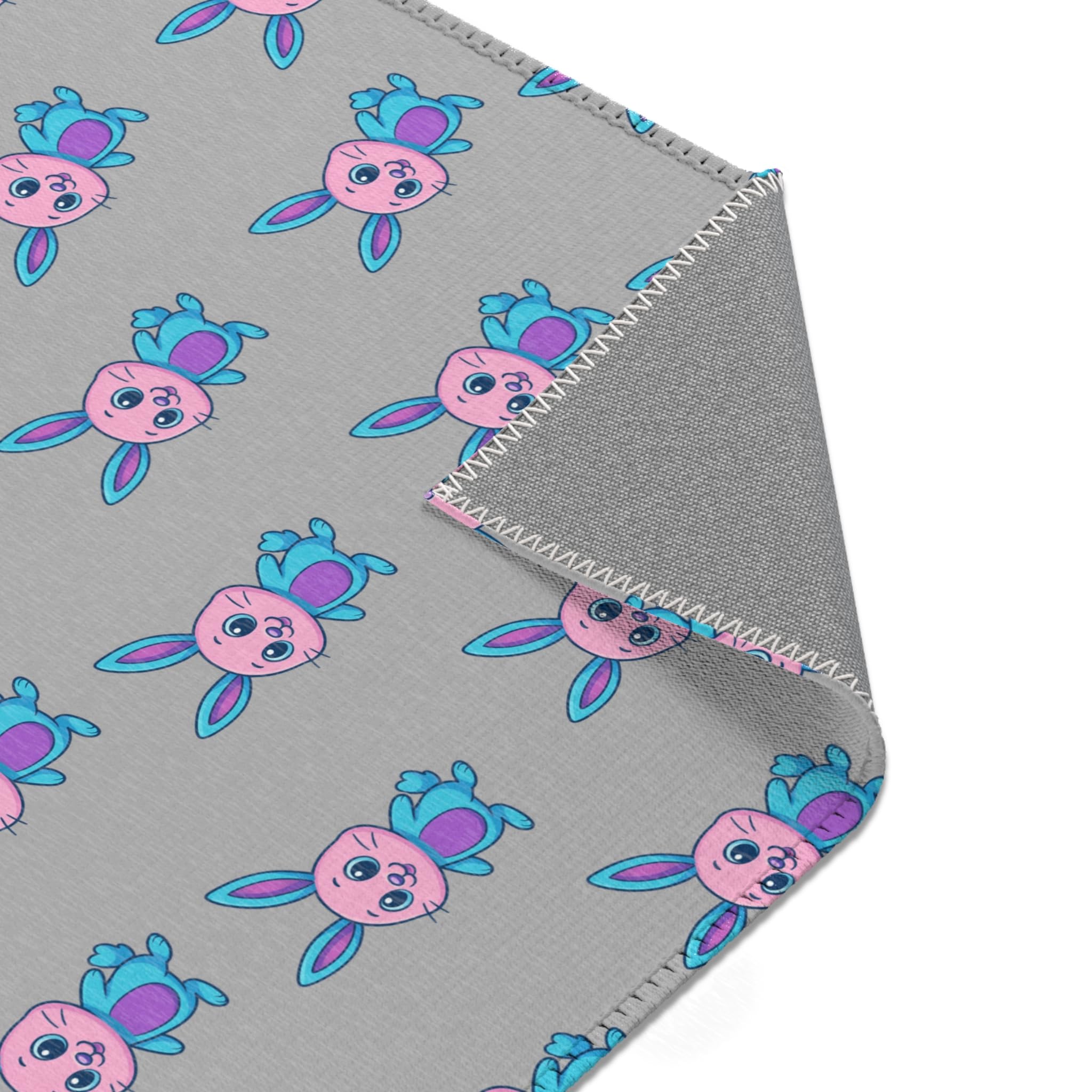 Cute Bunny Area Rug - Whimsical Decor for Kids&