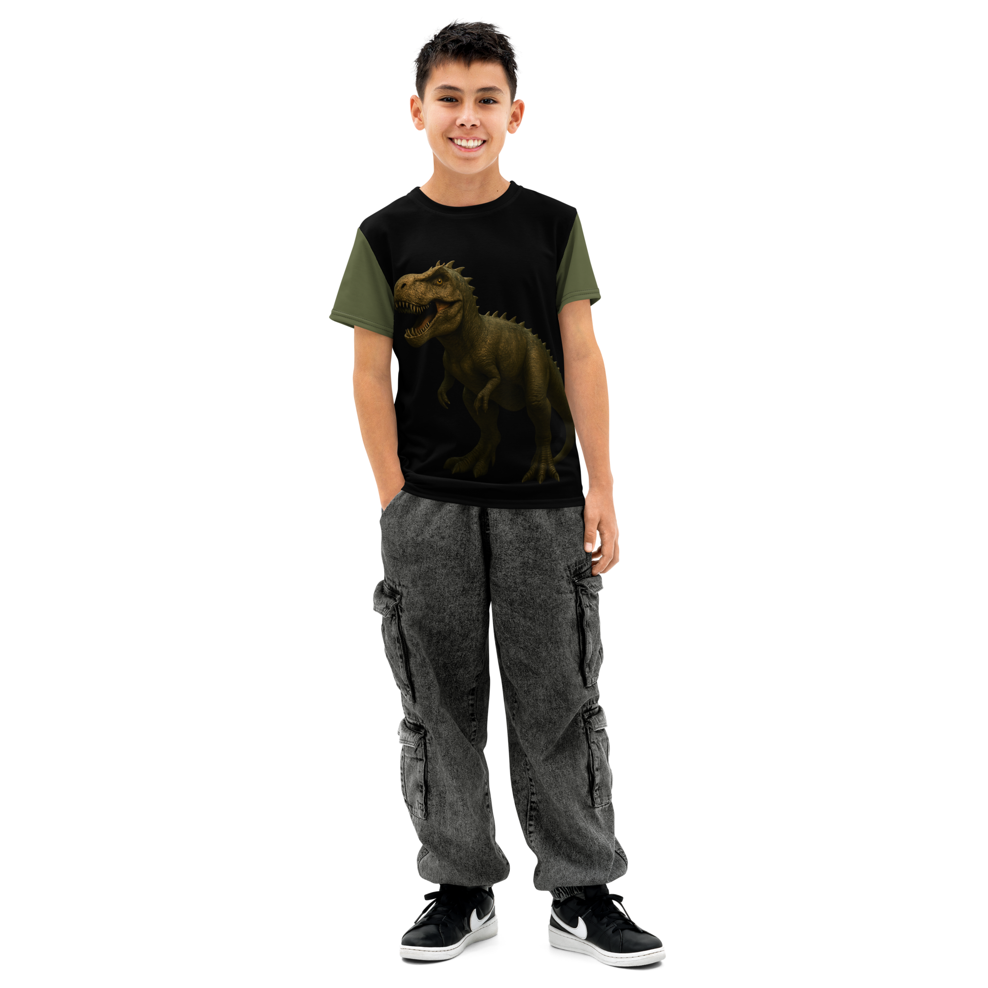 Youth cotton crew neck t-shirt-Always Blessed Print