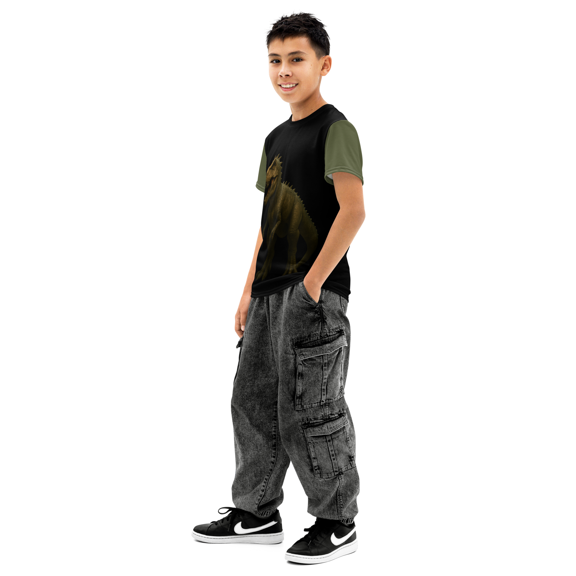 Youth cotton crew neck t-shirt-Always Blessed Print