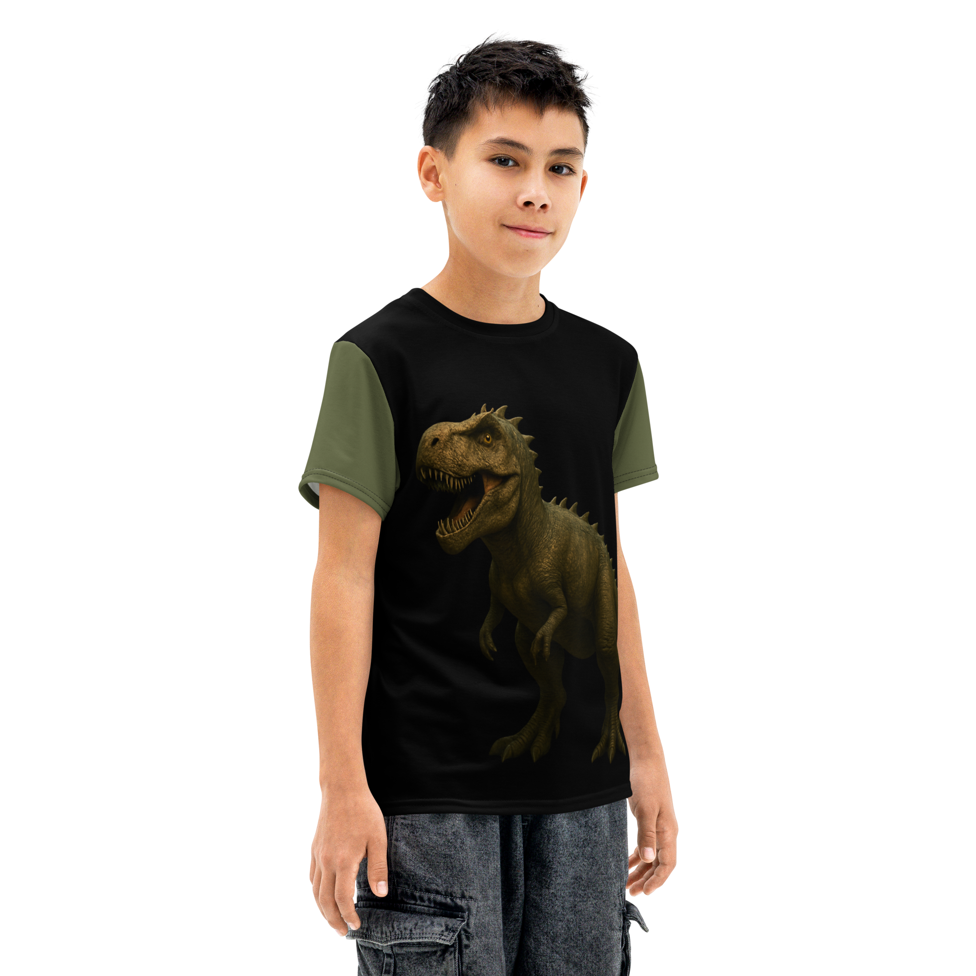 Youth cotton crew neck t-shirt-Always Blessed Print