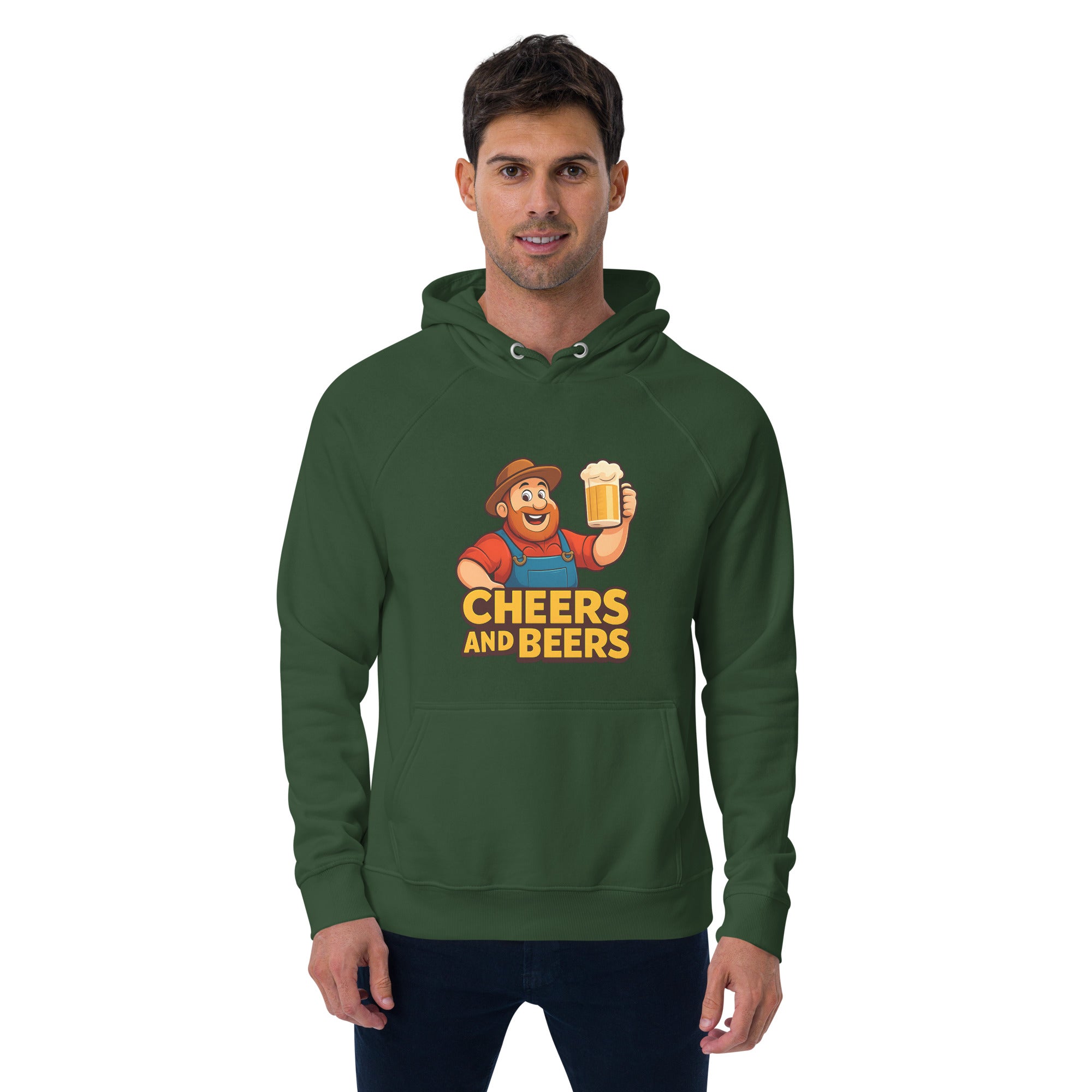 Unisex eco raglan hoodie-Always Blessed Print