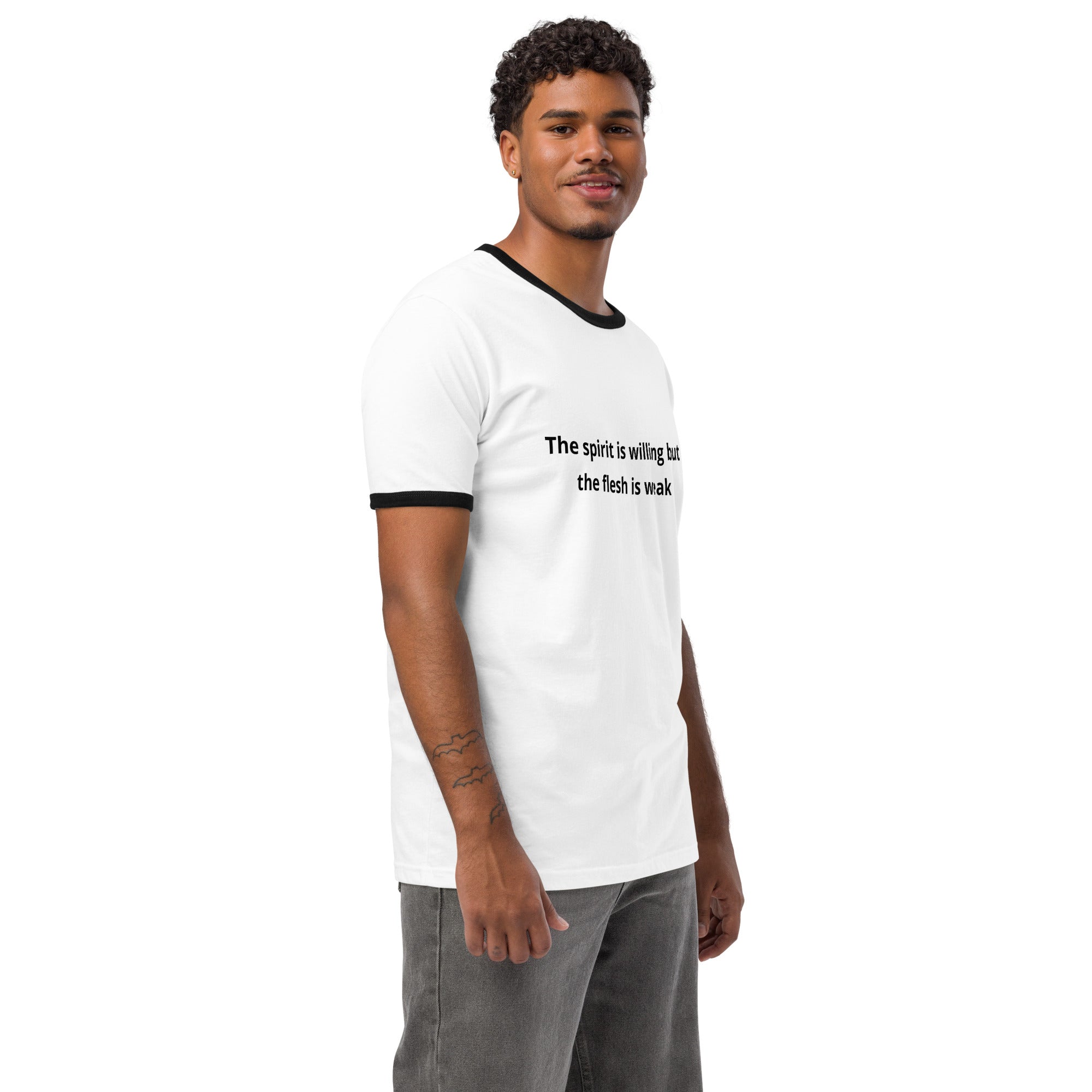 Unisex ringer t-shirt-Always Blessed Print