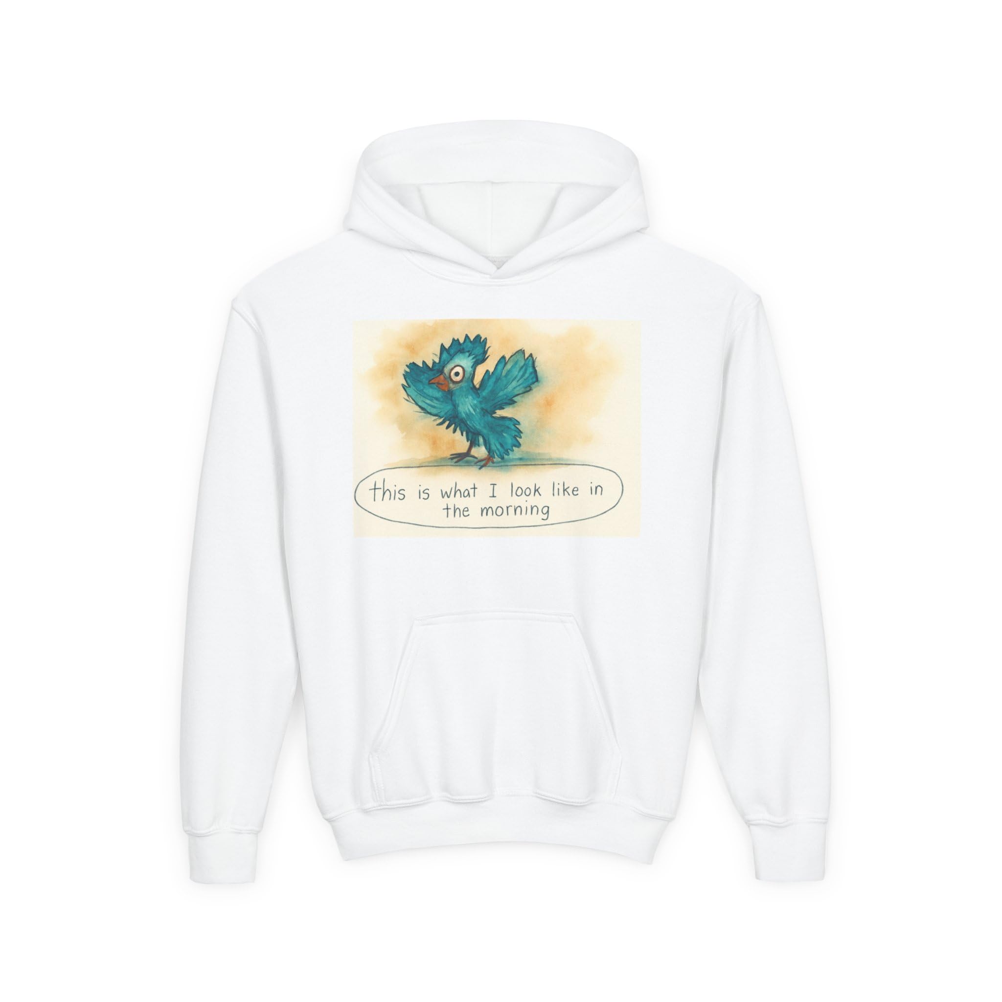 Kids Hooded Sweatshirt - Made by kids for kids The reality of early mornings-Always Blessed Print