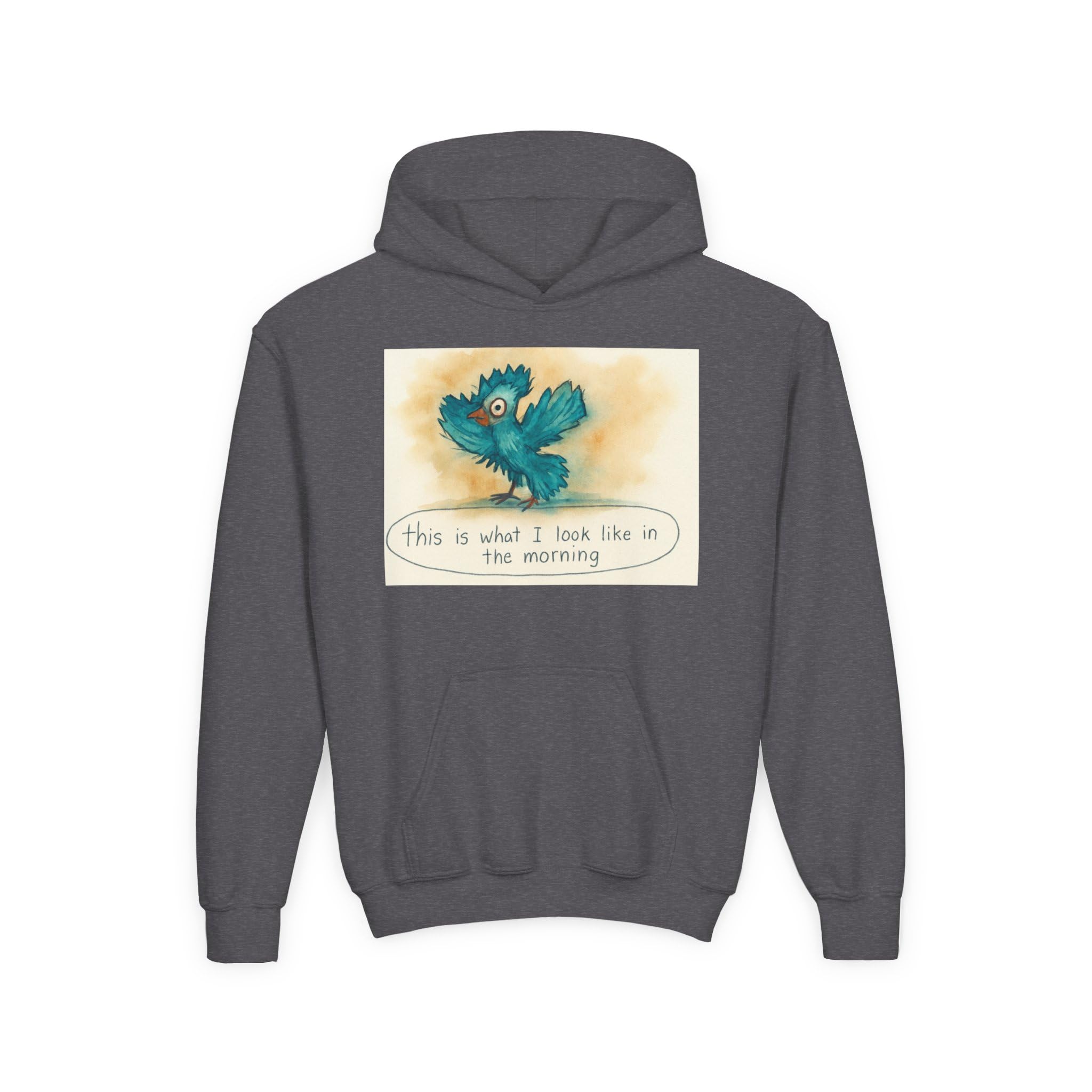 Kids Hooded Sweatshirt - Made by kids for kids The reality of early mornings-Always Blessed Print