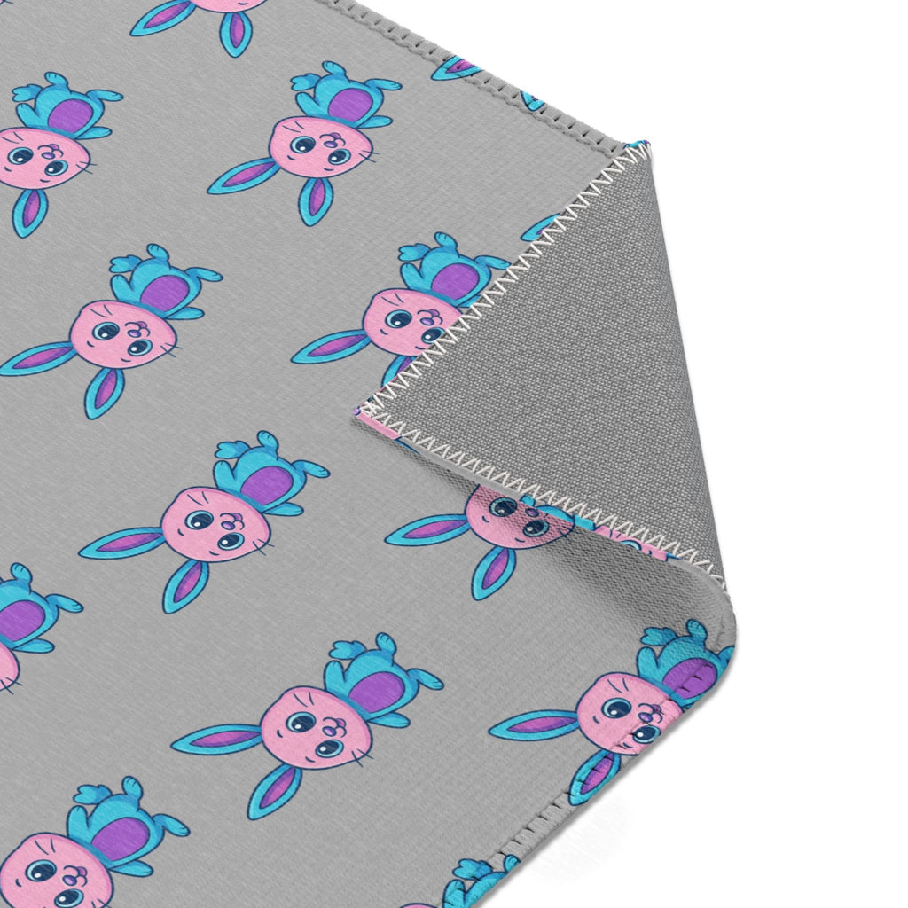 Cute Bunny Area Rug - Whimsical Decor for Kids' Rooms, Playrooms, Easter, Gifts, Playful Home Accent-Always Blessed Print