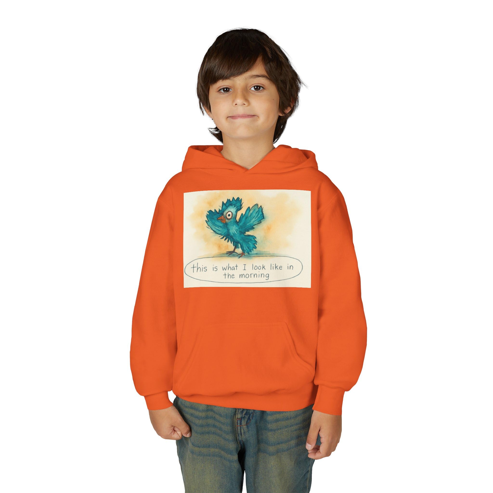 Kids Hooded Sweatshirt - Made by kids for kids The reality of early mornings-Always Blessed Print