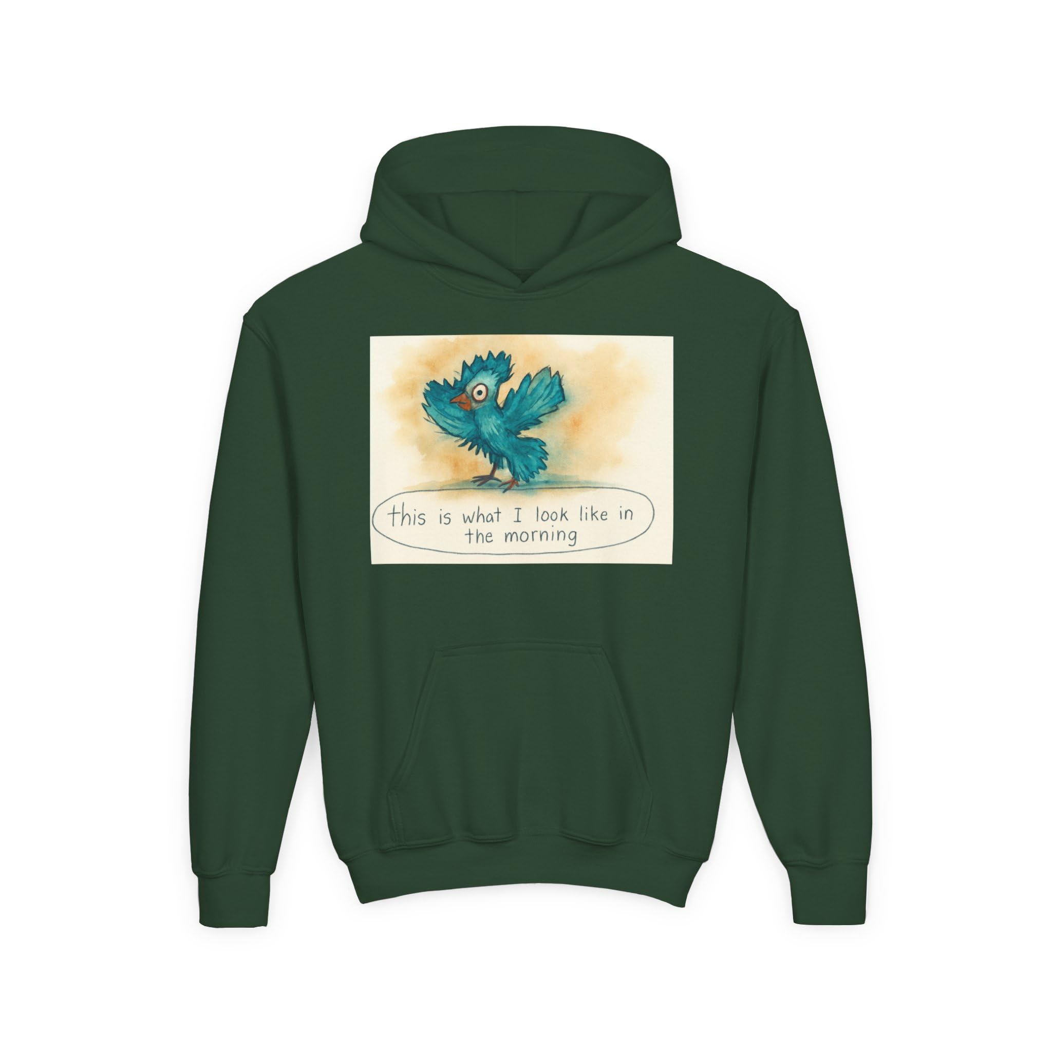 Kids Hooded Sweatshirt - Made by kids for kids The reality of early mornings-Always Blessed Print