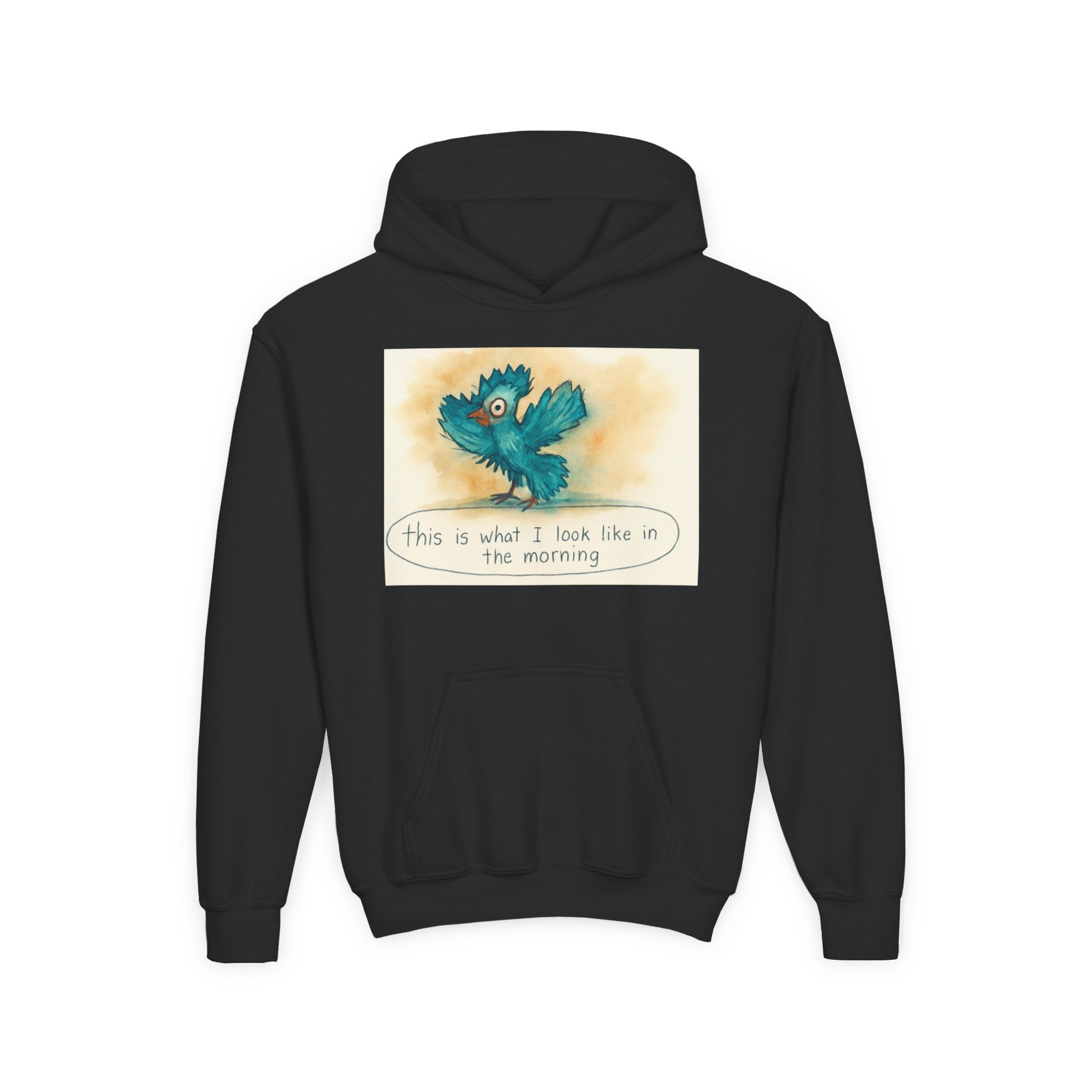 Kids Hooded Sweatshirt - Made by kids for kids The reality of early mornings-Always Blessed Print