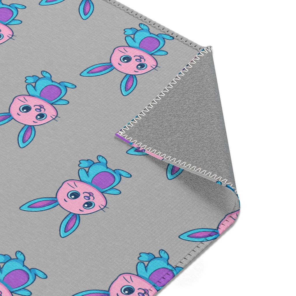 Cute Bunny Area Rug - Whimsical Decor for Kids' Rooms, Playrooms, Easter, Gifts, Playful Home Accent-Always Blessed Print