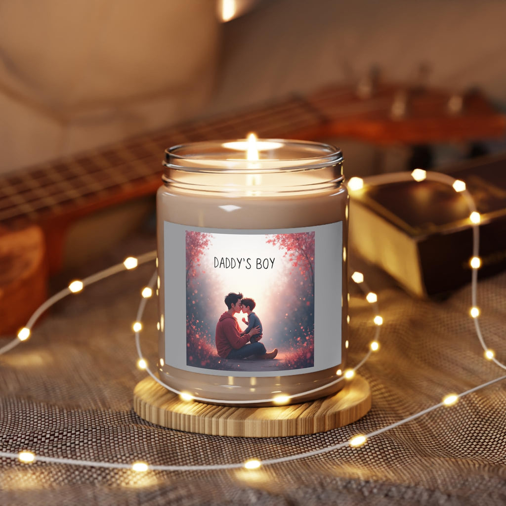 Scented Soy Candle - Daddy's Boy, Father’s Day Gift, Relaxation Candle, Home Decor, Aromatherapy, Personalized Gift-Always Blessed Print