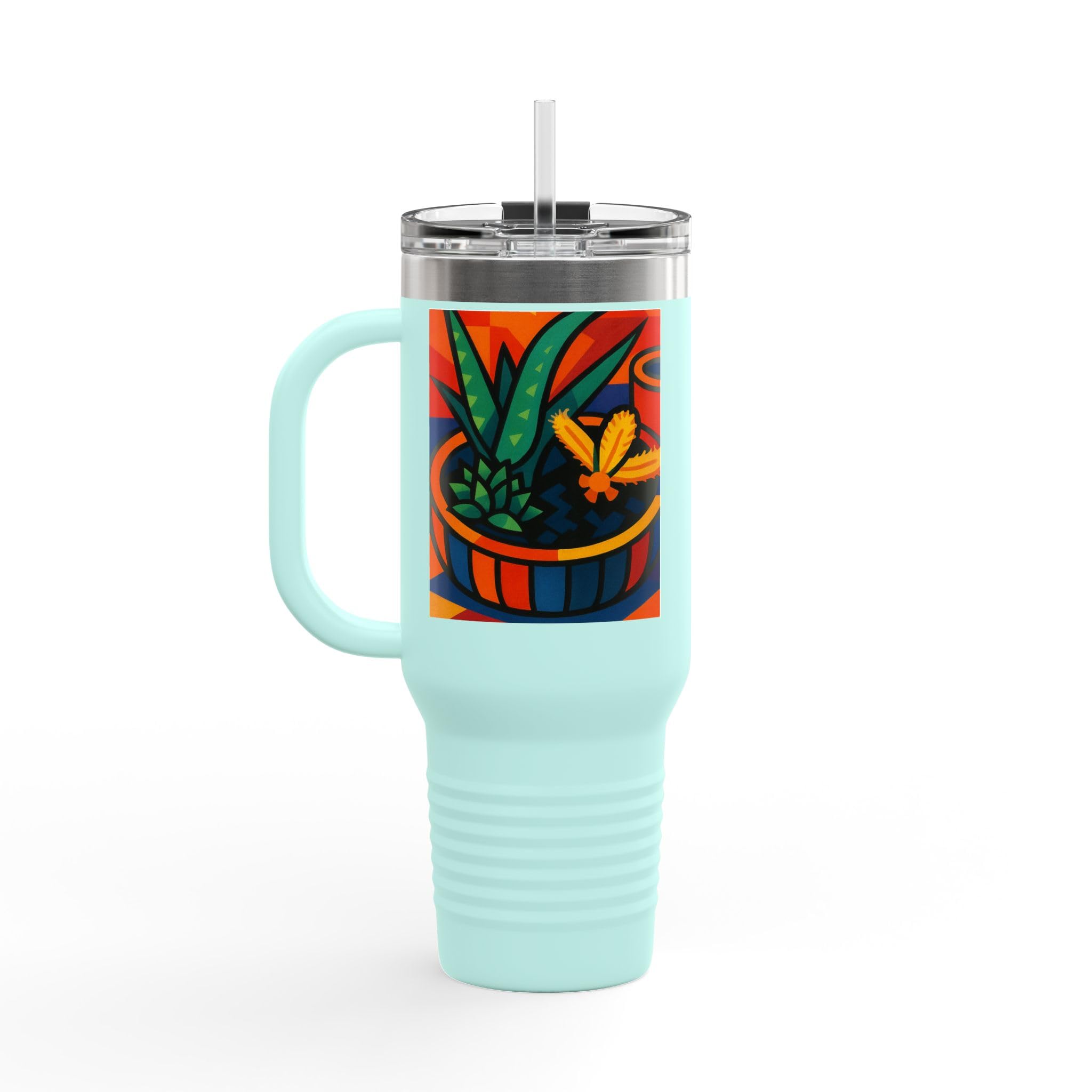 Vibrant Insulated Travel Mug, 40oz-Always Blessed Print