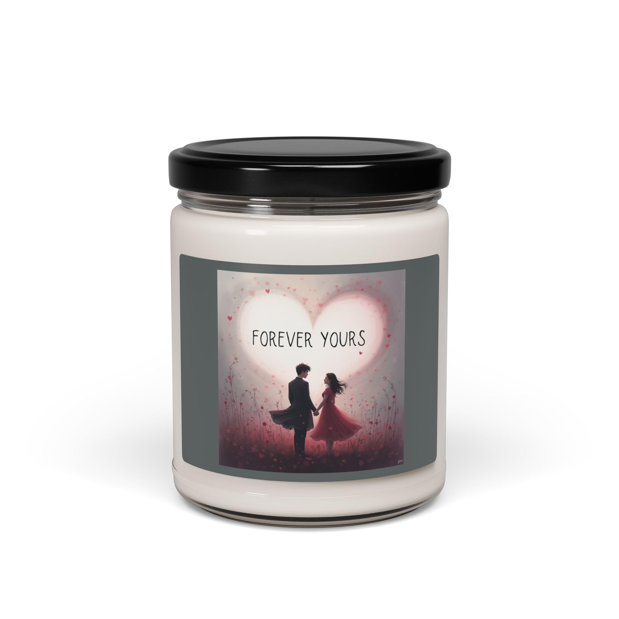 Romantic Scented Candle, Forever Yours, Wedding Gift, Anniversary Decor, Valentine's Day Gift, Home Fragrance-Always Blessed Print