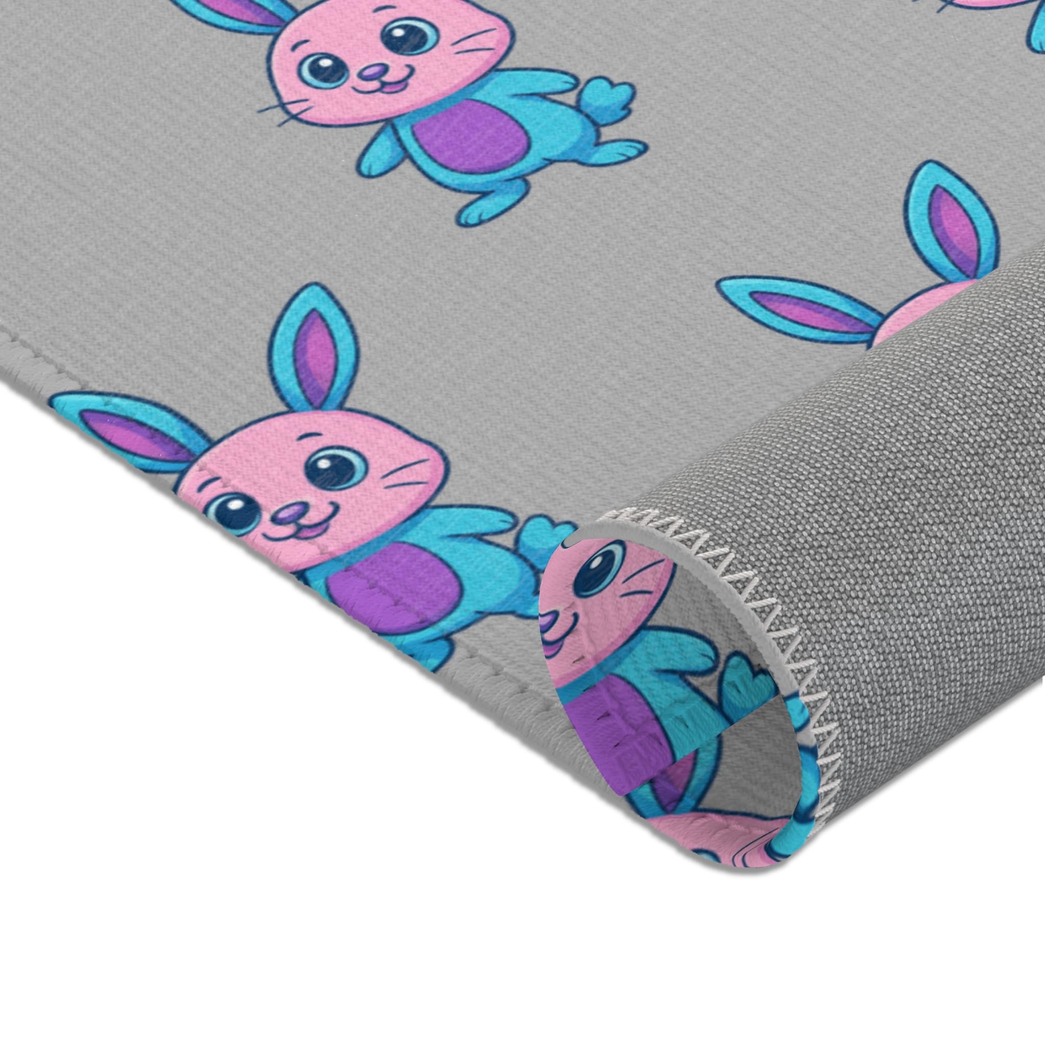 Cute Bunny Area Rug - Whimsical Decor for Kids' Rooms, Playrooms, Easter, Gifts, Playful Home Accent-Always Blessed Print