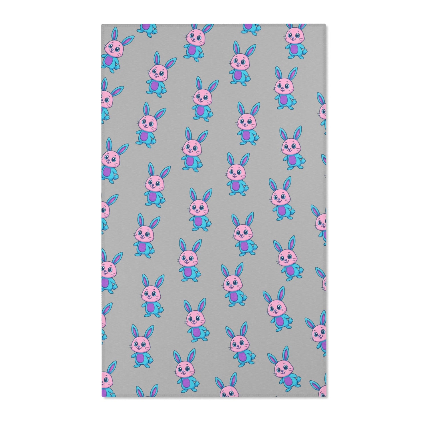 Cute Bunny Area Rug - Whimsical Decor for Kids&