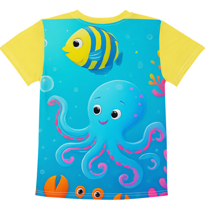 Kids cotton crew neck t-shirt-Always Blessed Print