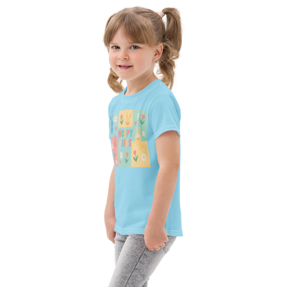 Kids cotton crew neck t-shirt-Always Blessed Print