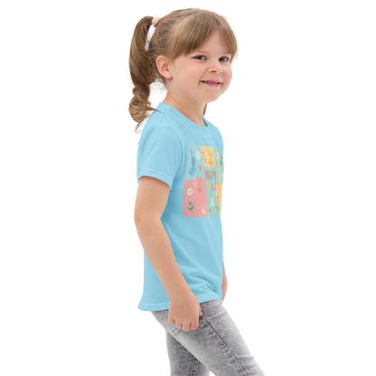 Kids cotton crew neck t-shirt-Always Blessed Print