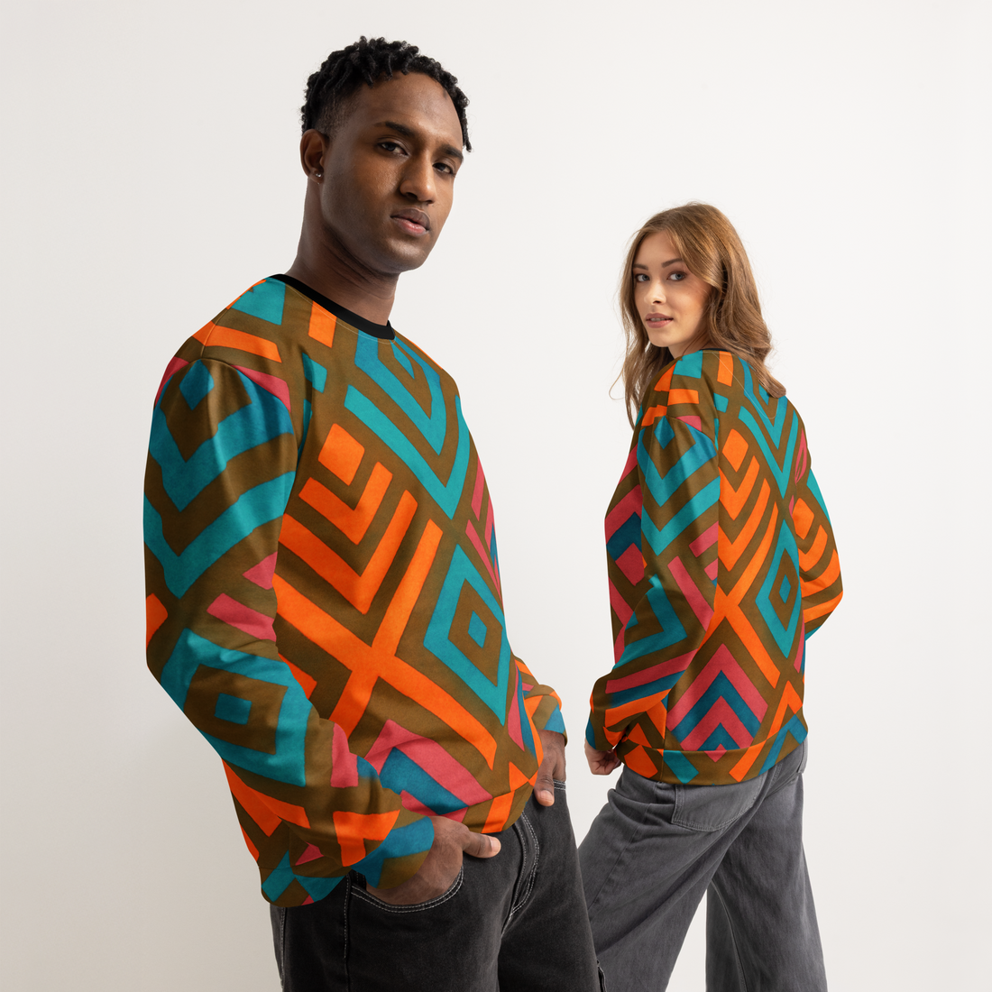 Unisex cotton sweatshirt-Always Blessed Print