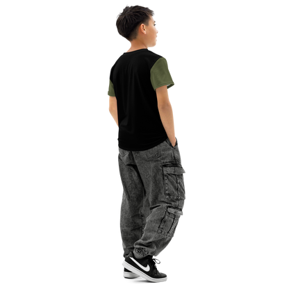 Youth cotton crew neck t-shirt-Always Blessed Print