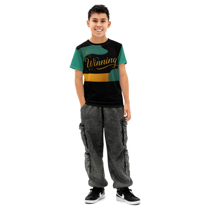 Youth cotton crew neck t-shirt-Always Blessed Print