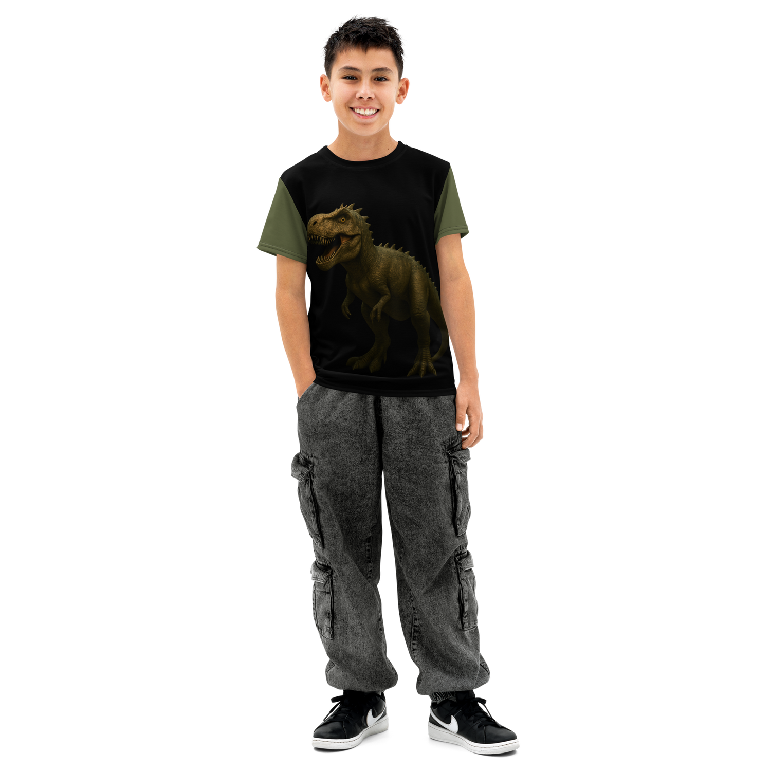 Youth cotton crew neck t-shirt-Always Blessed Print