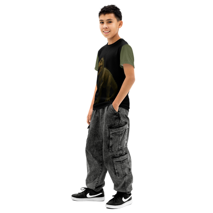 Youth cotton crew neck t-shirt-Always Blessed Print