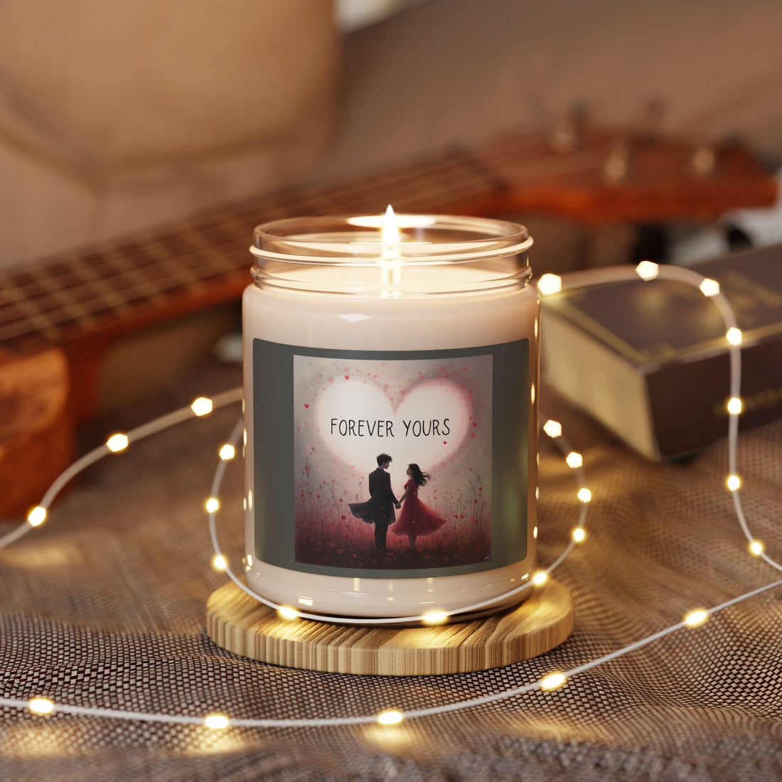 Romantic Scented Candle, Forever Yours, Wedding Gift, Anniversary Decor, Valentine&