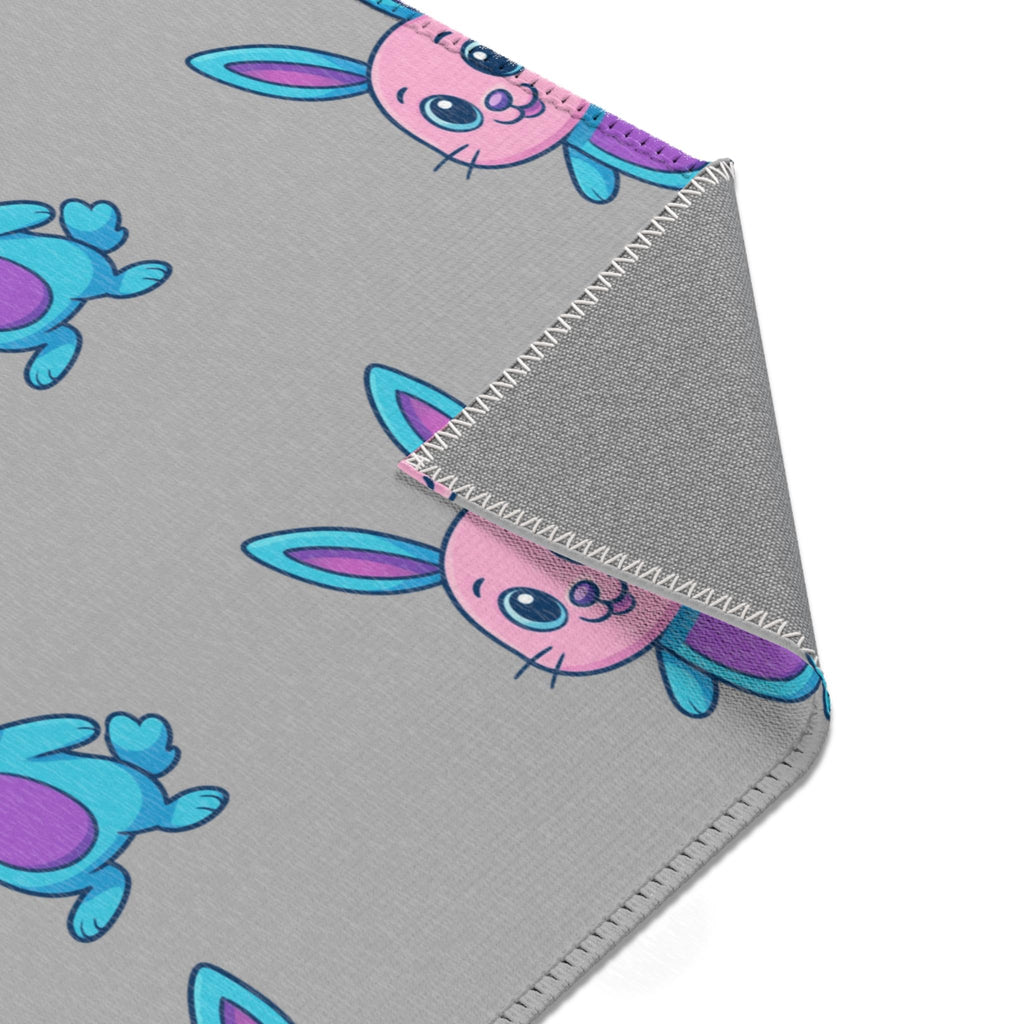 Cute Bunny Area Rug - Whimsical Decor for Kids' Rooms, Playrooms, Easter, Gifts, Playful Home Accent-Always Blessed Print