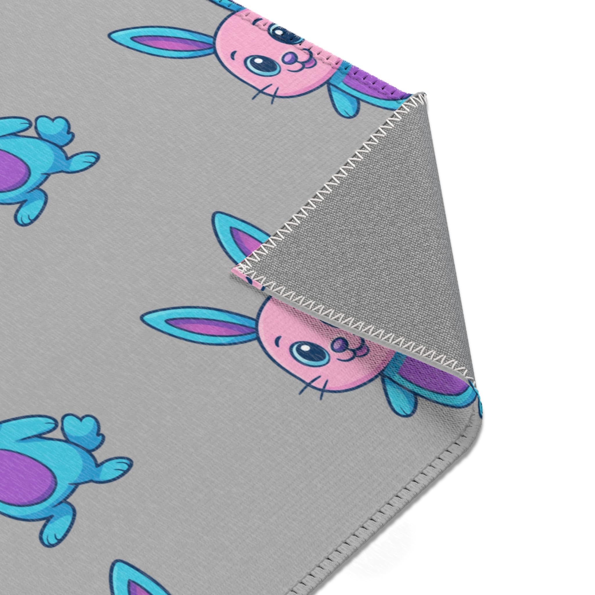 Cute Bunny Area Rug - Whimsical Decor for Kids' Rooms, Playrooms, Easter, Gifts, Playful Home Accent-Always Blessed Print