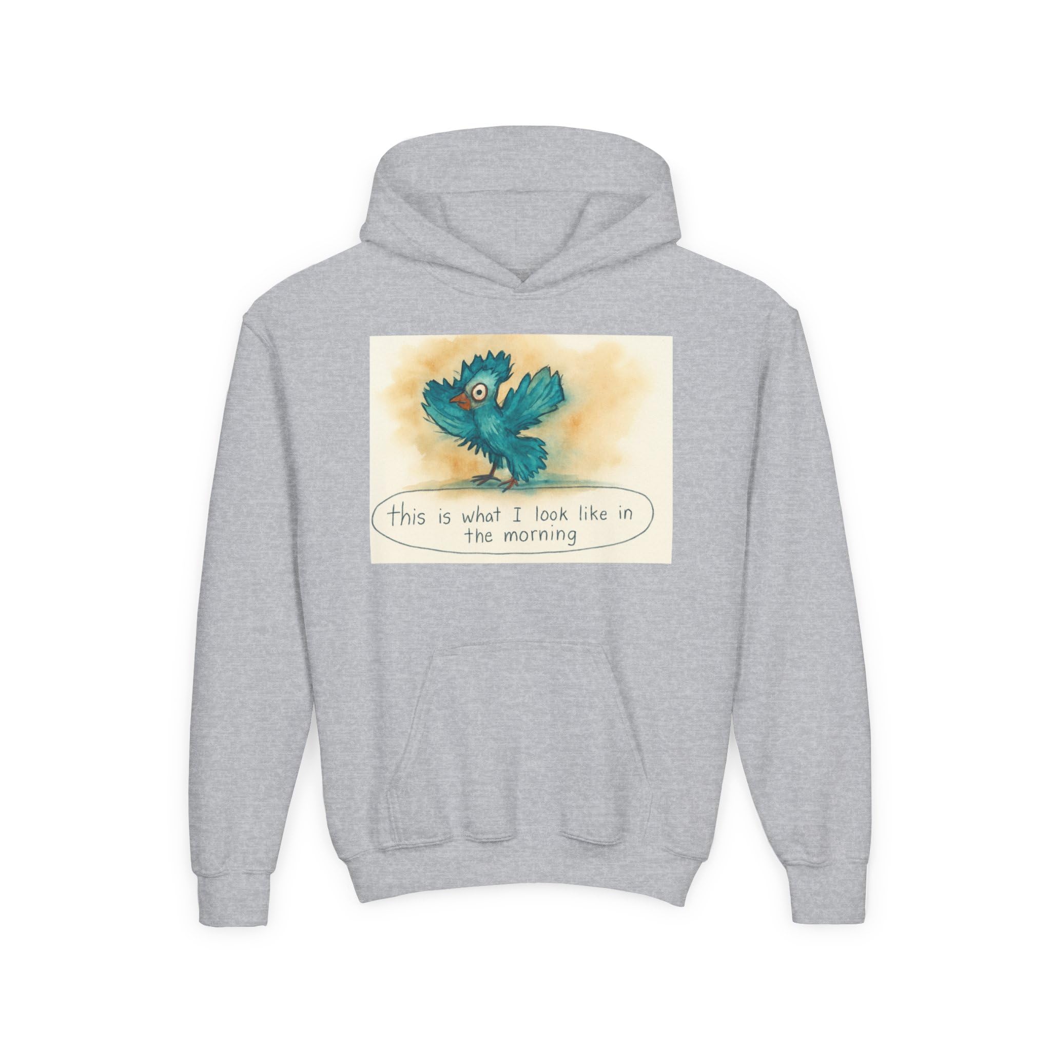 Kids Hooded Sweatshirt - Made by kids for kids The reality of early mornings-Always Blessed Print