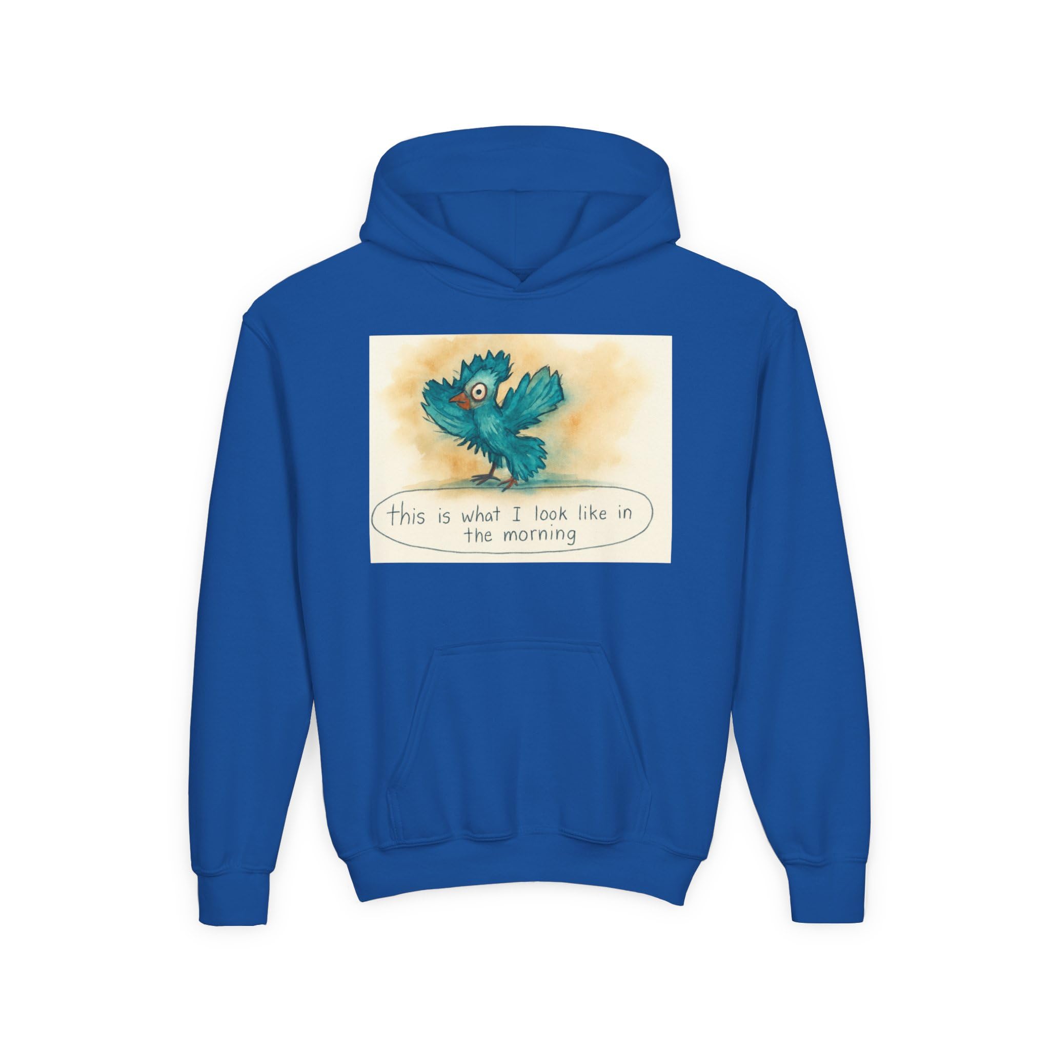 Kids Hooded Sweatshirt - Made by kids for kids The reality of early mornings-Always Blessed Print