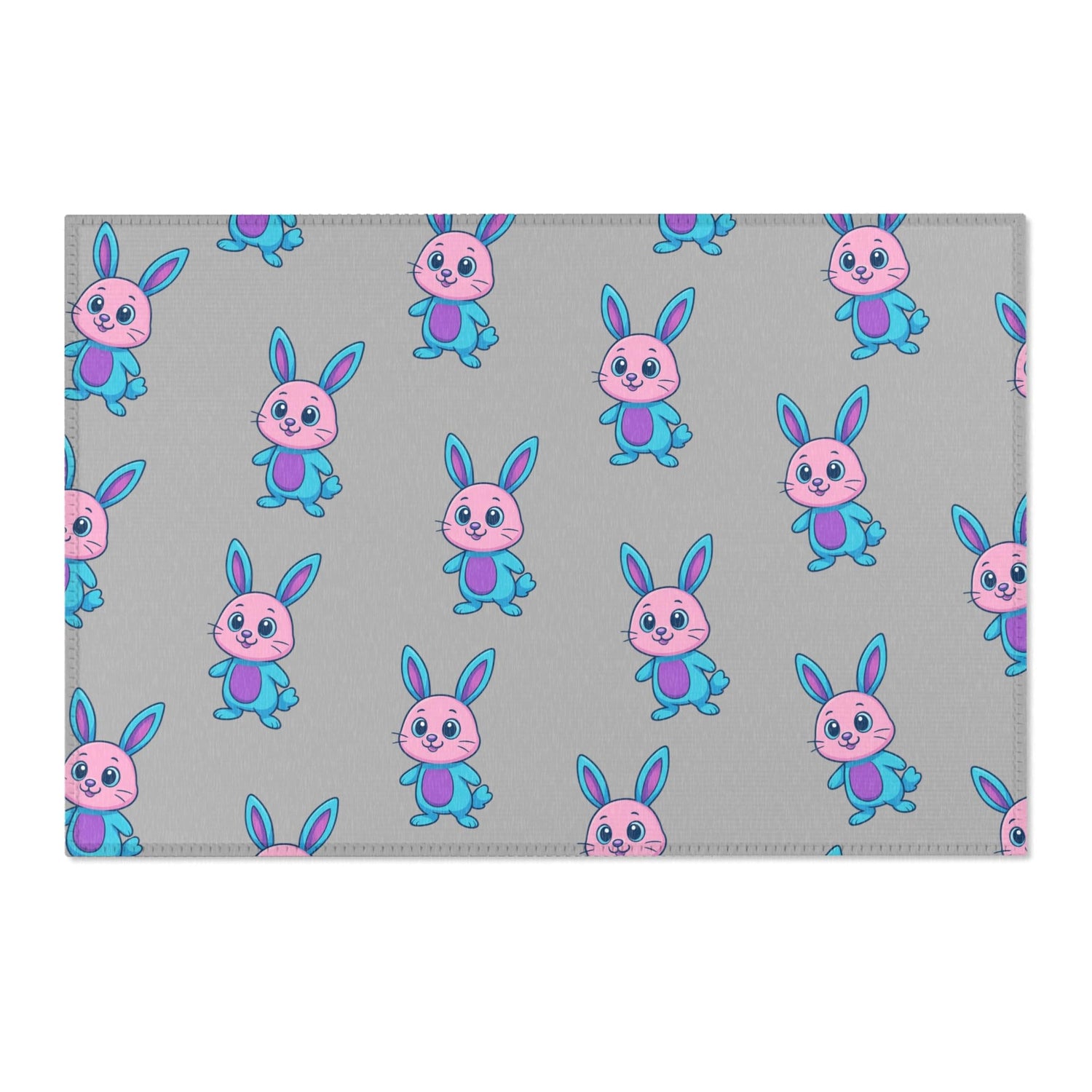 Cute Bunny Area Rug - Whimsical Decor for Kids&