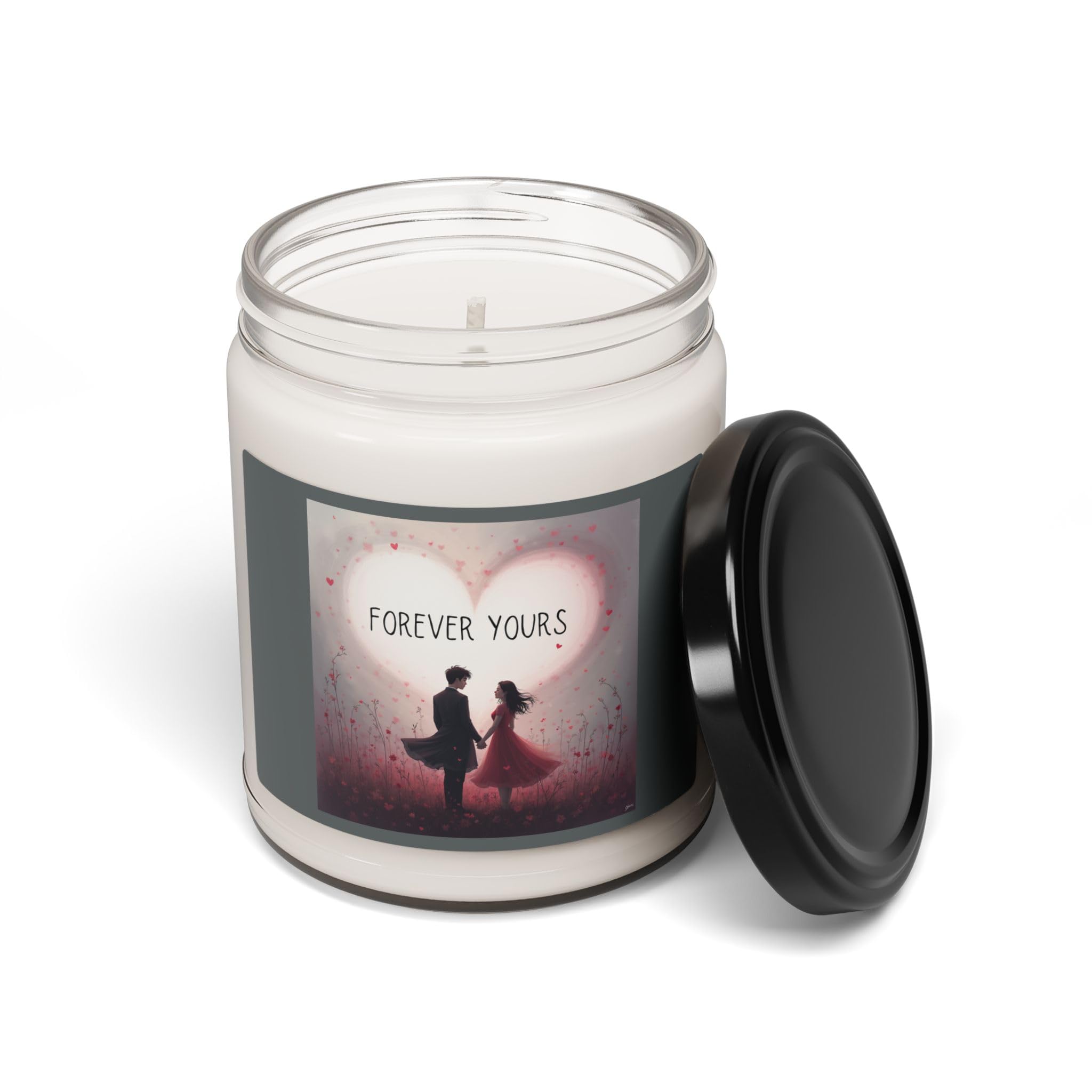 Romantic Scented Candle, Forever Yours, Wedding Gift, Anniversary Decor, Valentine's Day Gift, Home Fragrance-Always Blessed Print