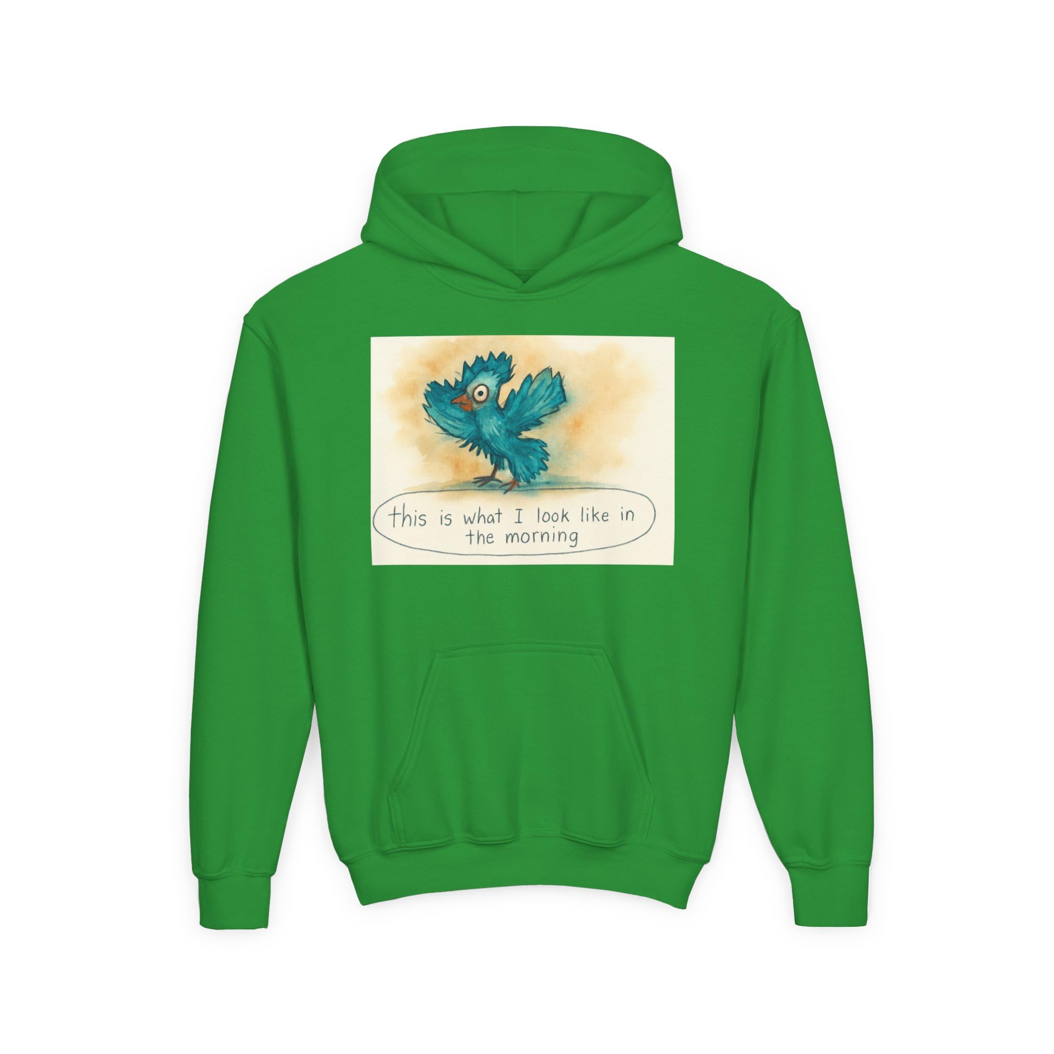 Kids Hooded Sweatshirt - Made by kids for kids The reality of early mornings-Always Blessed Print