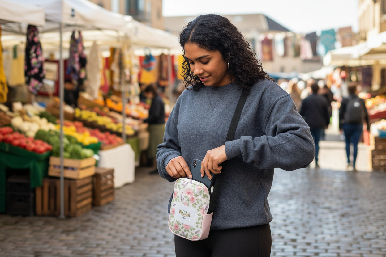 Floral Crossbody Bag Shopping