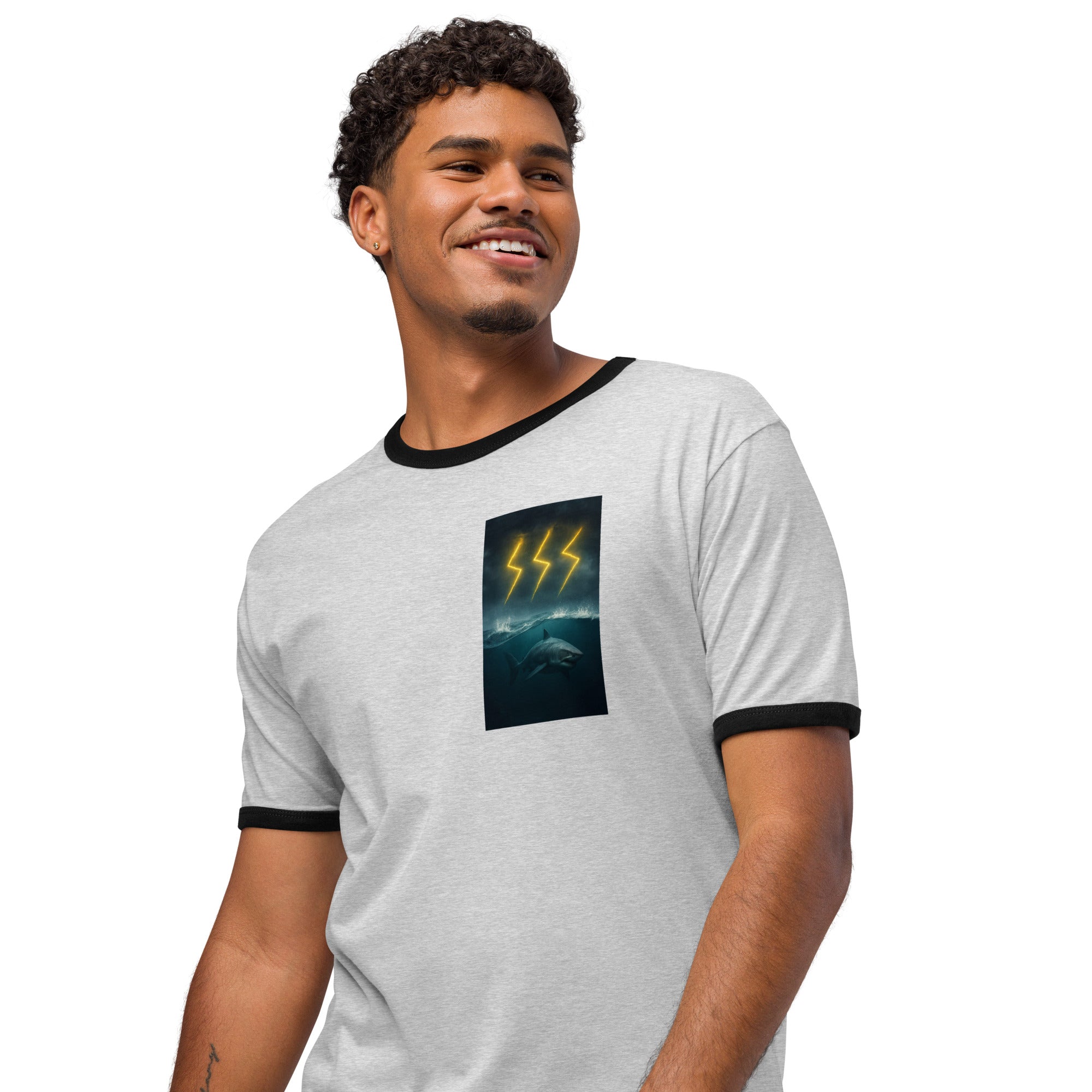 Unisex ringer t-shirt-Always Blessed Print