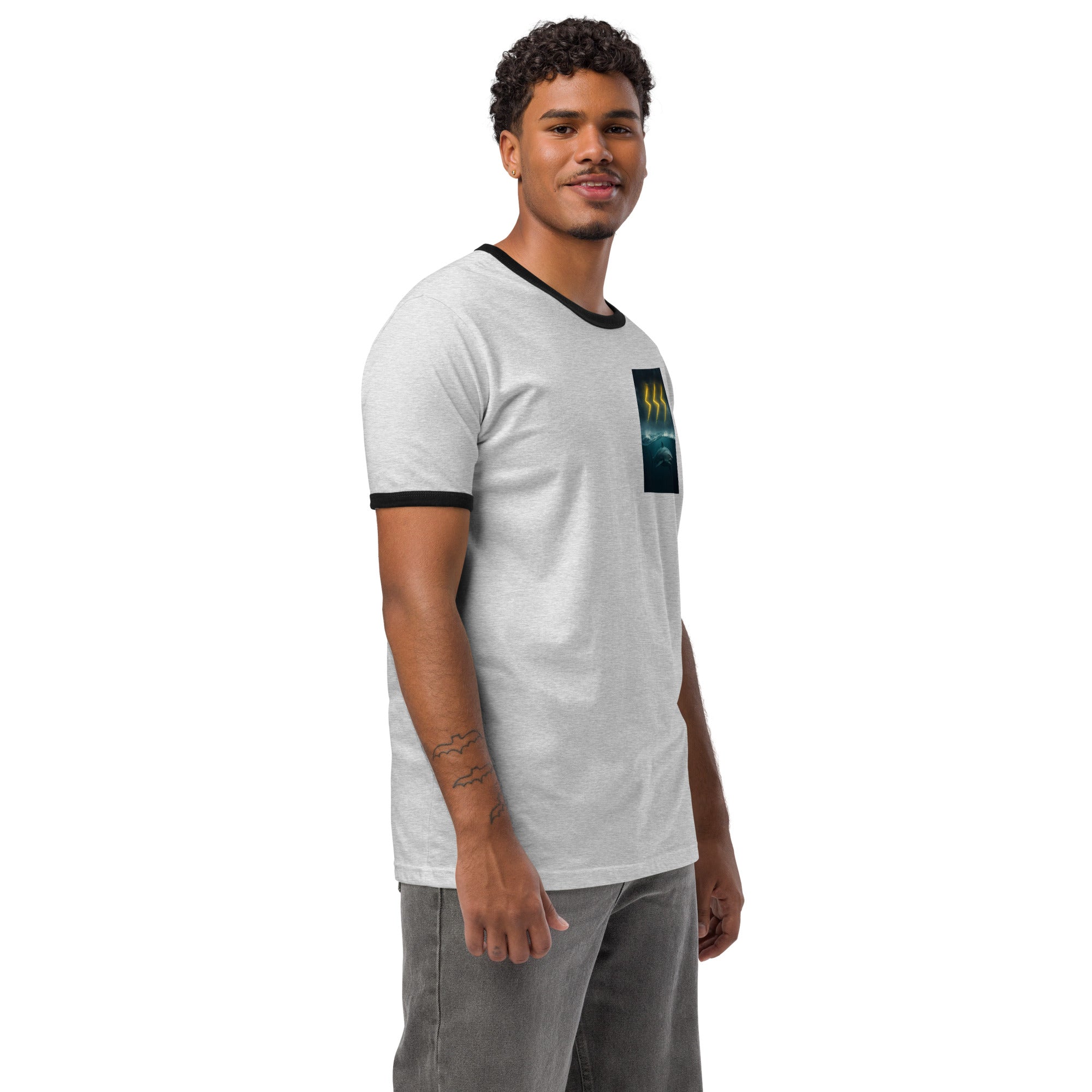 Unisex ringer t-shirt-Always Blessed Print