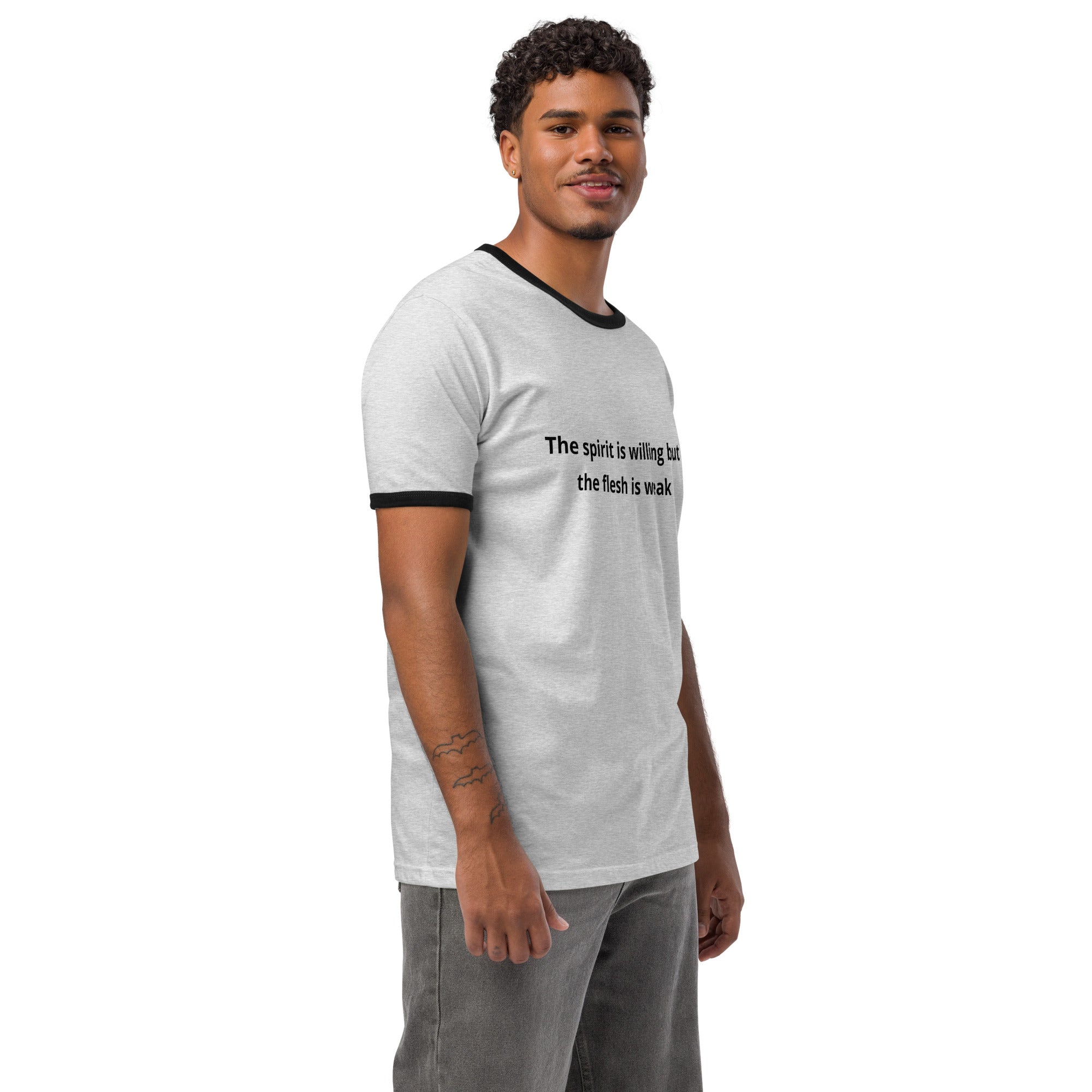 Unisex ringer t-shirt-Always Blessed Print