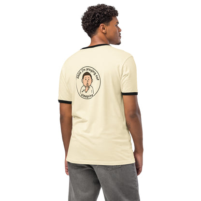 Unisex ringer t-shirt-Always Blessed Print