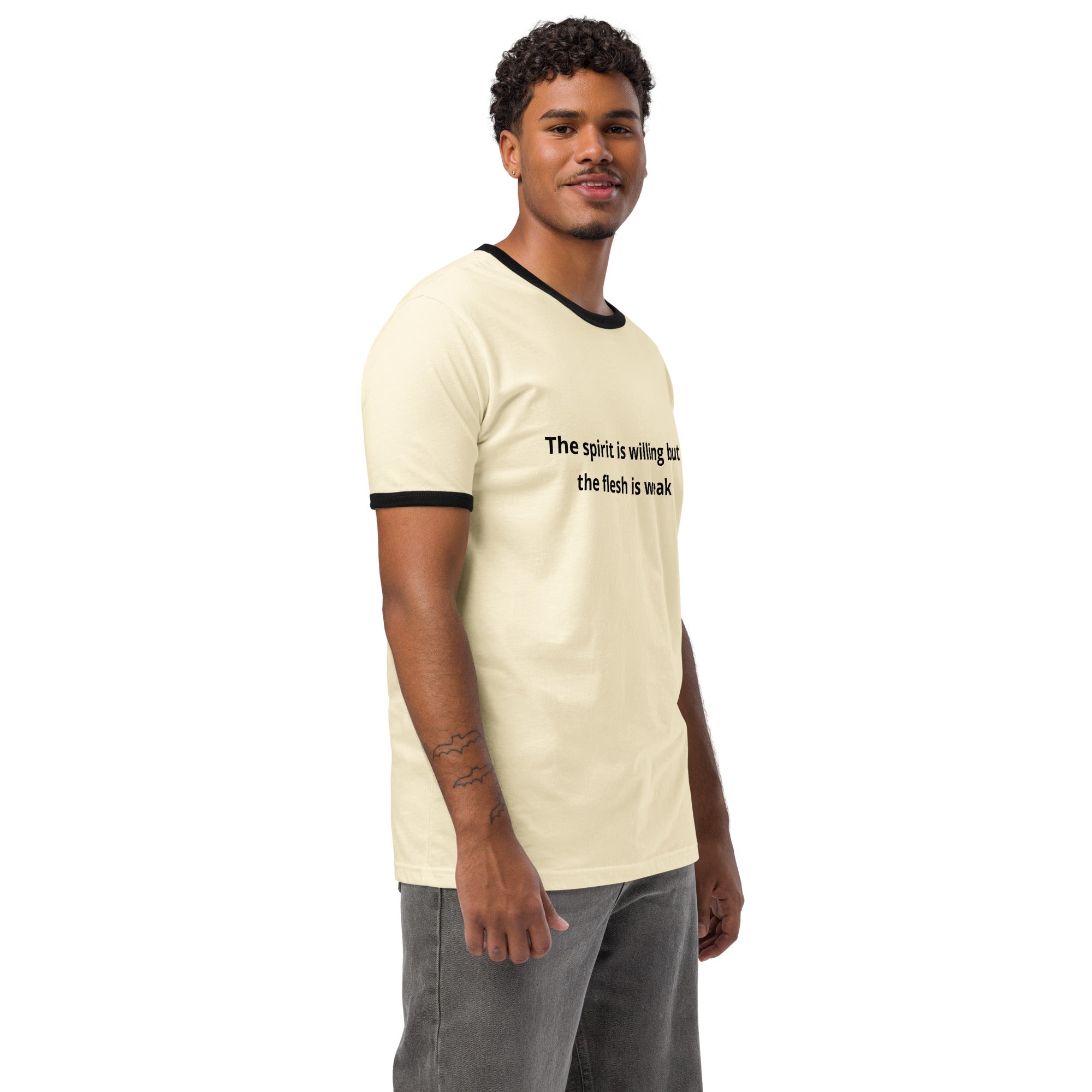 Unisex ringer t-shirt-Always Blessed Print