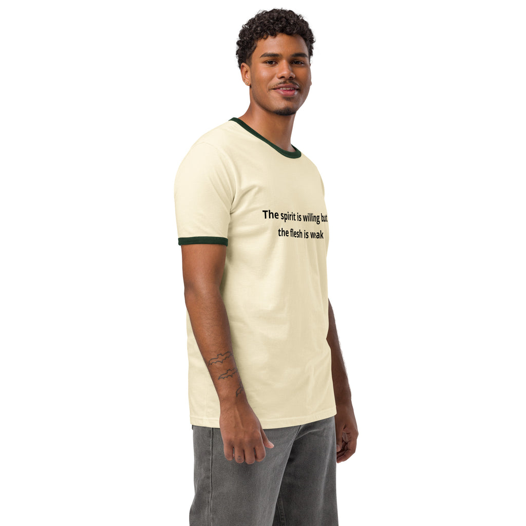 Unisex ringer t-shirt-Always Blessed Print