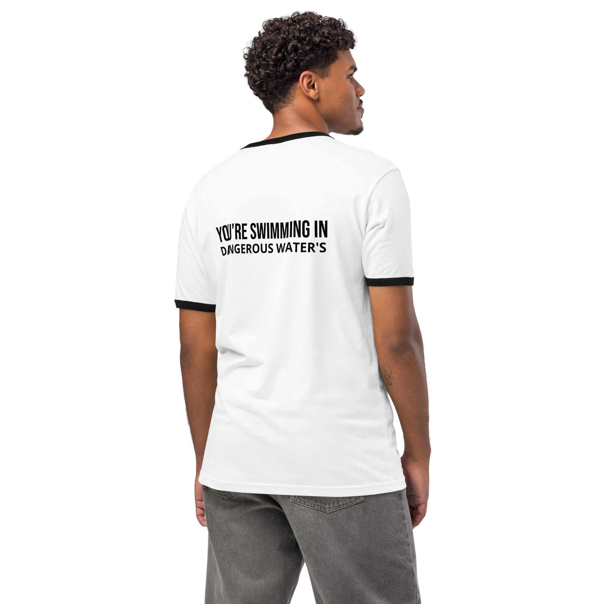 Unisex ringer t-shirt-Always Blessed Print