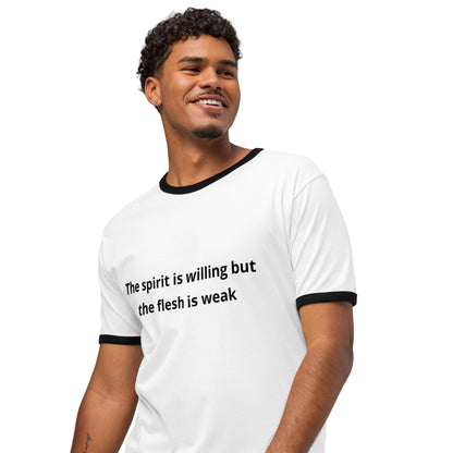 Unisex ringer t-shirt-Always Blessed Print