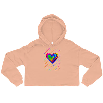 Crop Hoodie-Always Blessed Print