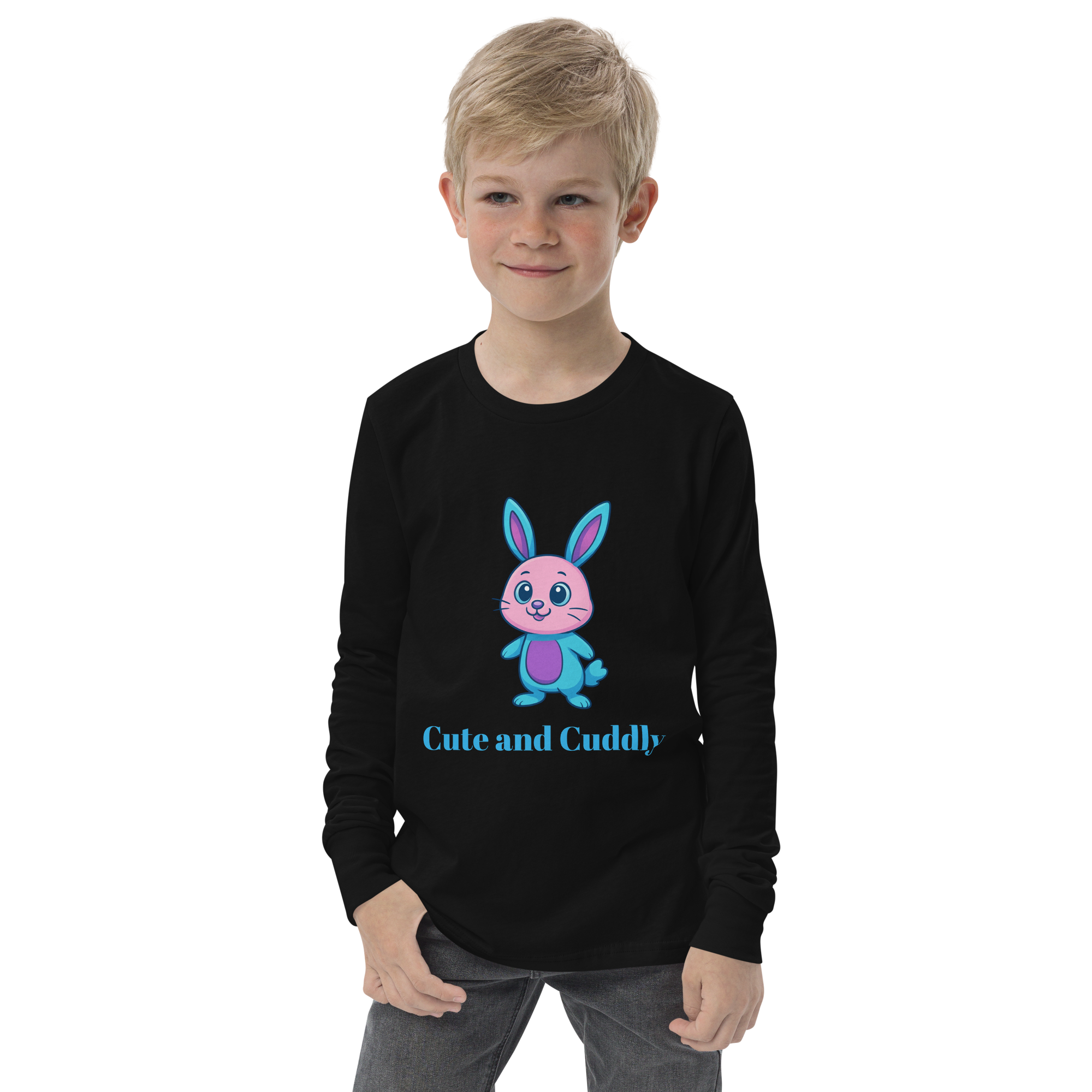 Youth long sleeve tee-Always Blessed Print