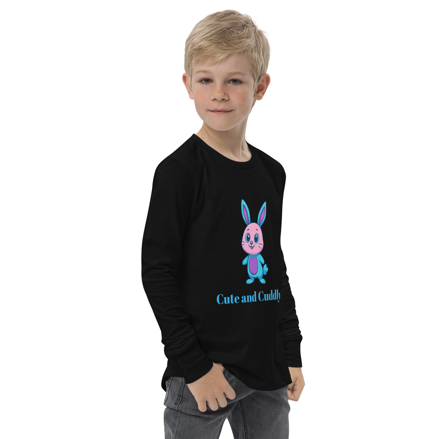 Youth long sleeve tee-Always Blessed Print