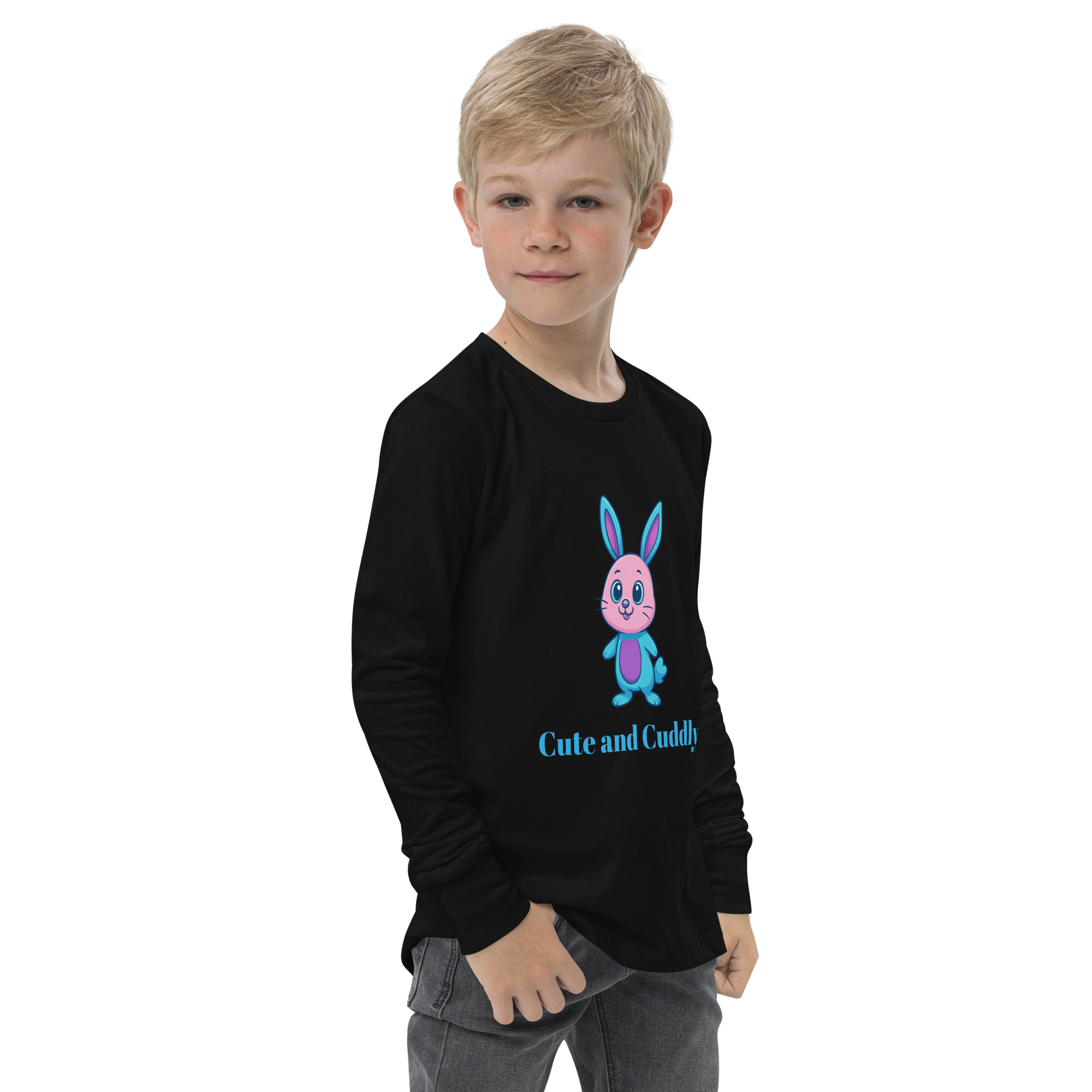 Youth long sleeve tee-Always Blessed Print