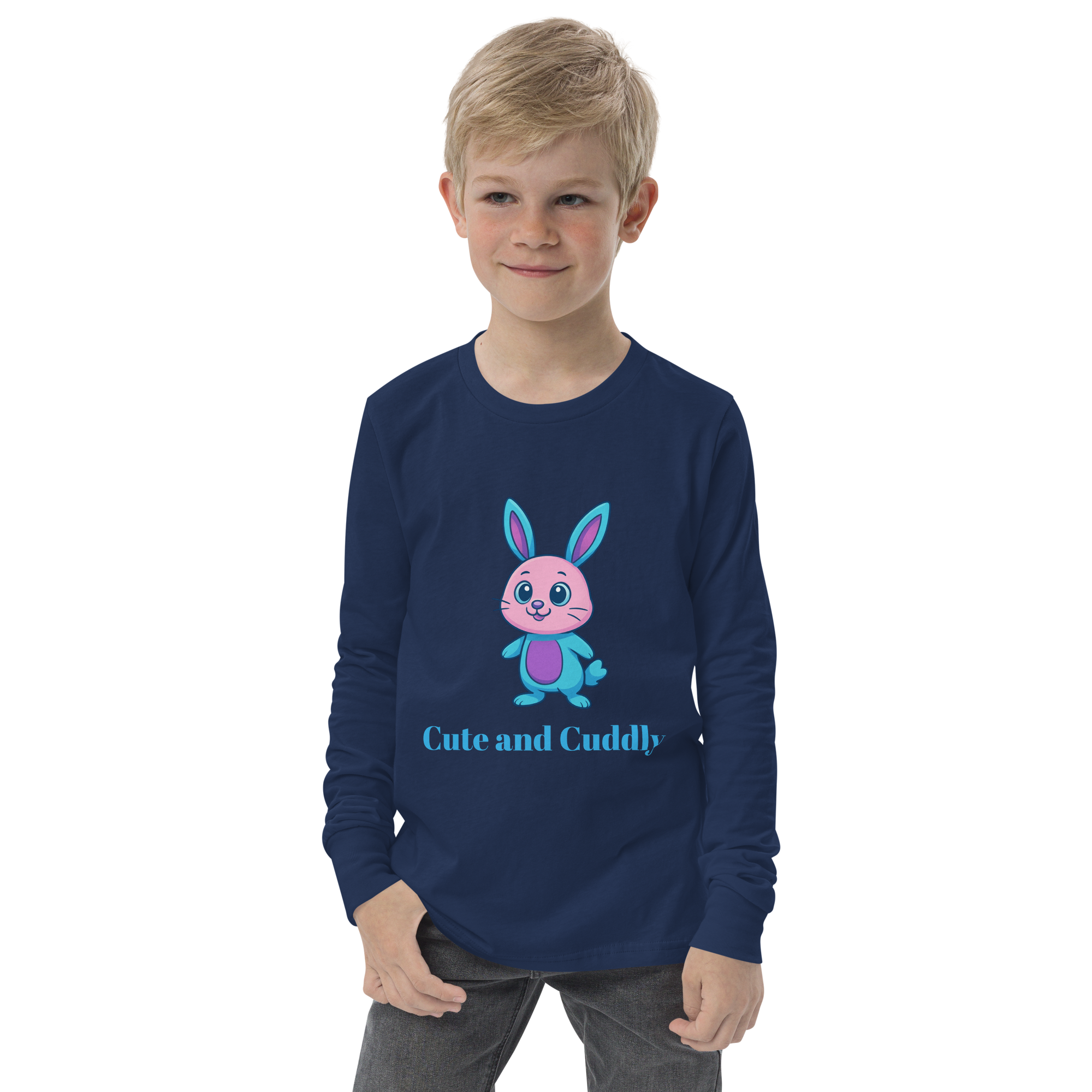 Youth long sleeve tee-Always Blessed Print