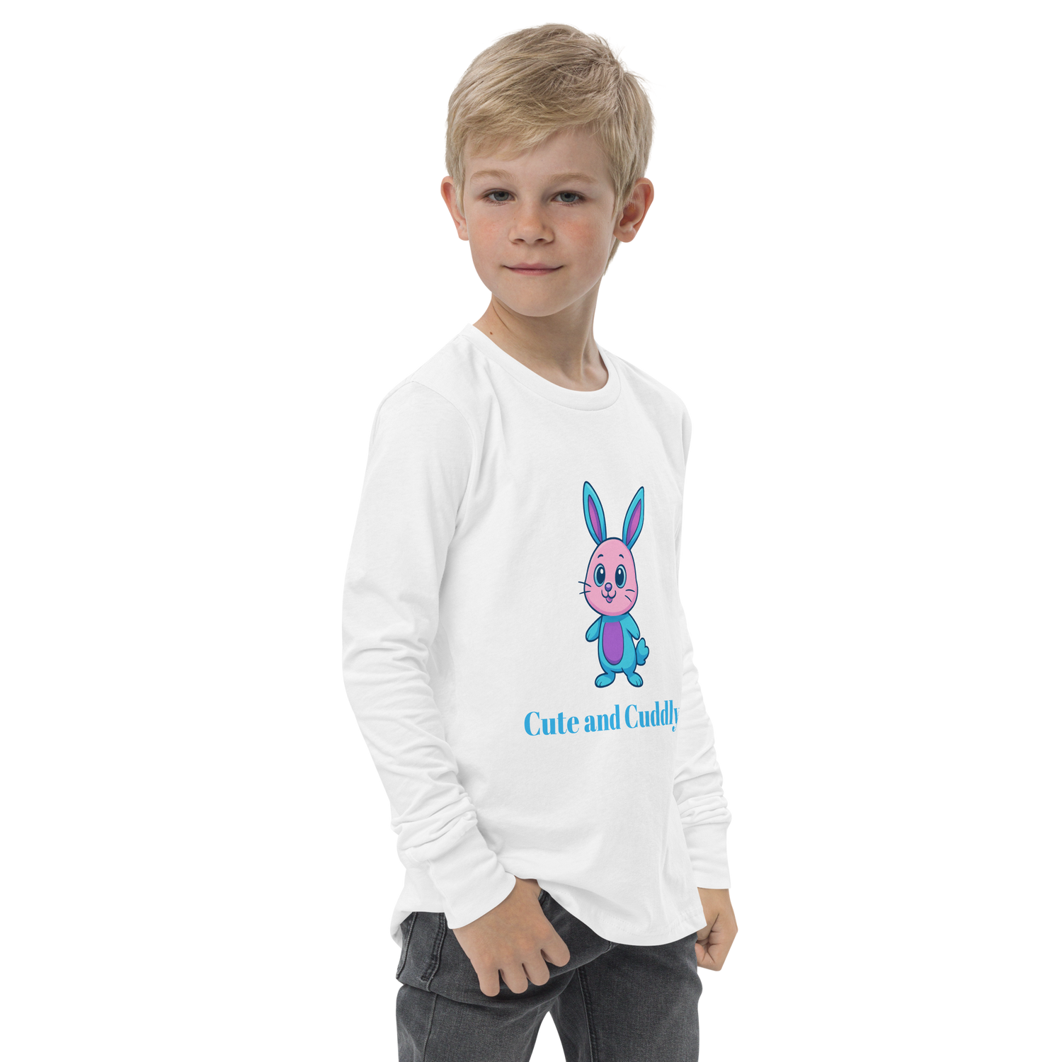 Youth long sleeve tee-Always Blessed Print